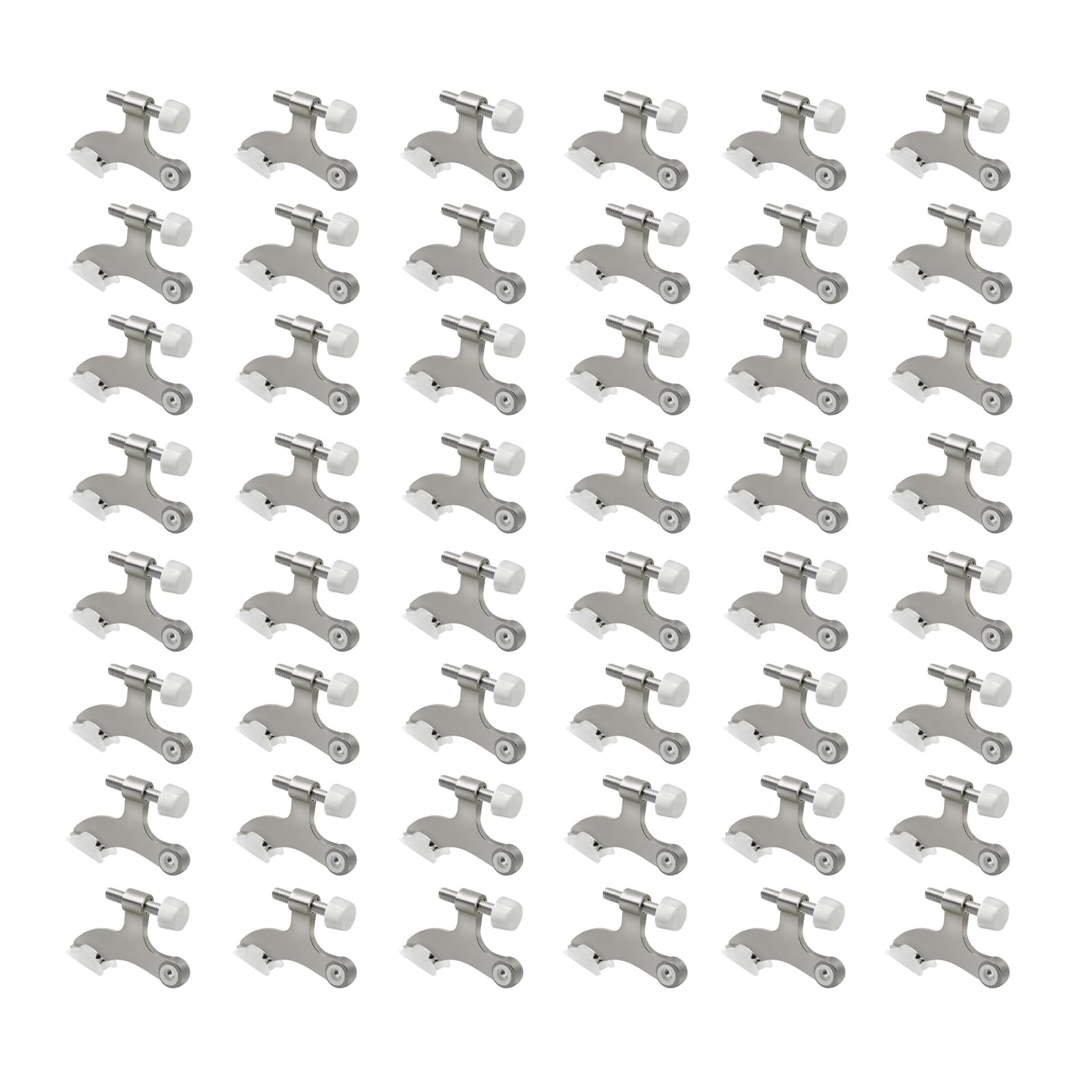 48 Pack Hinge Pin Brushed Nickel Door Stopper (48 Count)