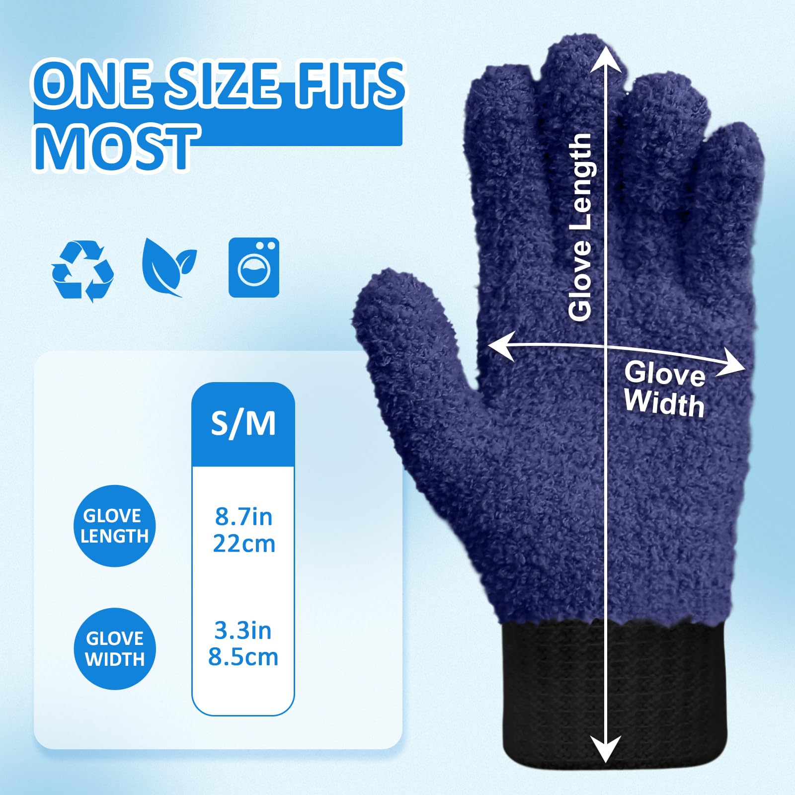 Microfiber Gloves (2 Count)