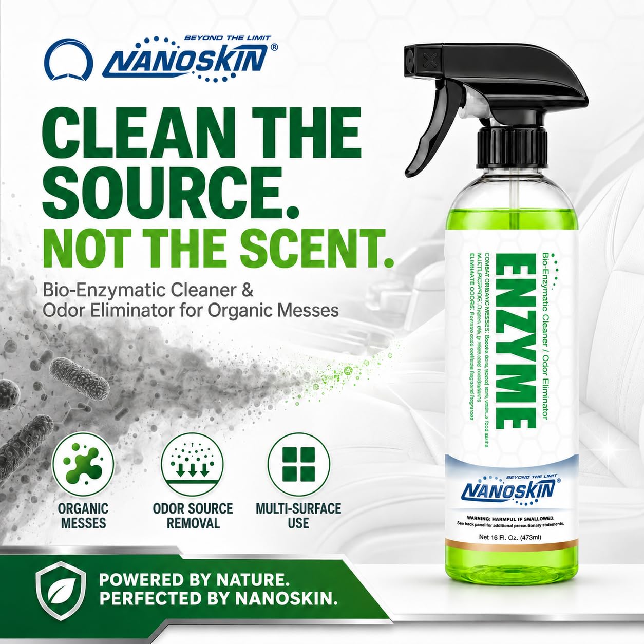 ENZYME Bio Enzymatic Cleaner & Odor Eliminator 16 Oz. (16 Fl Oz)