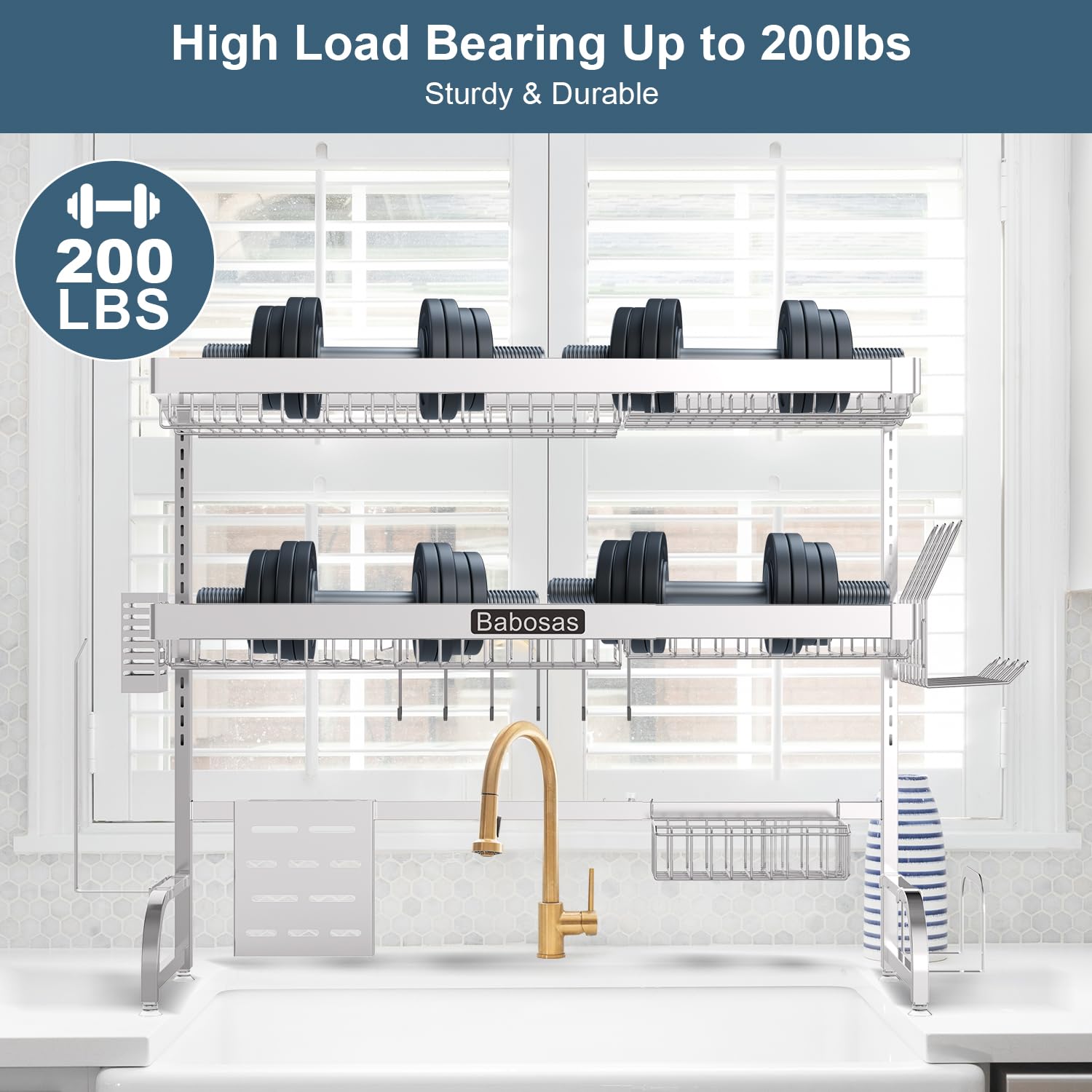 Over The Sink Dish Drying Rack