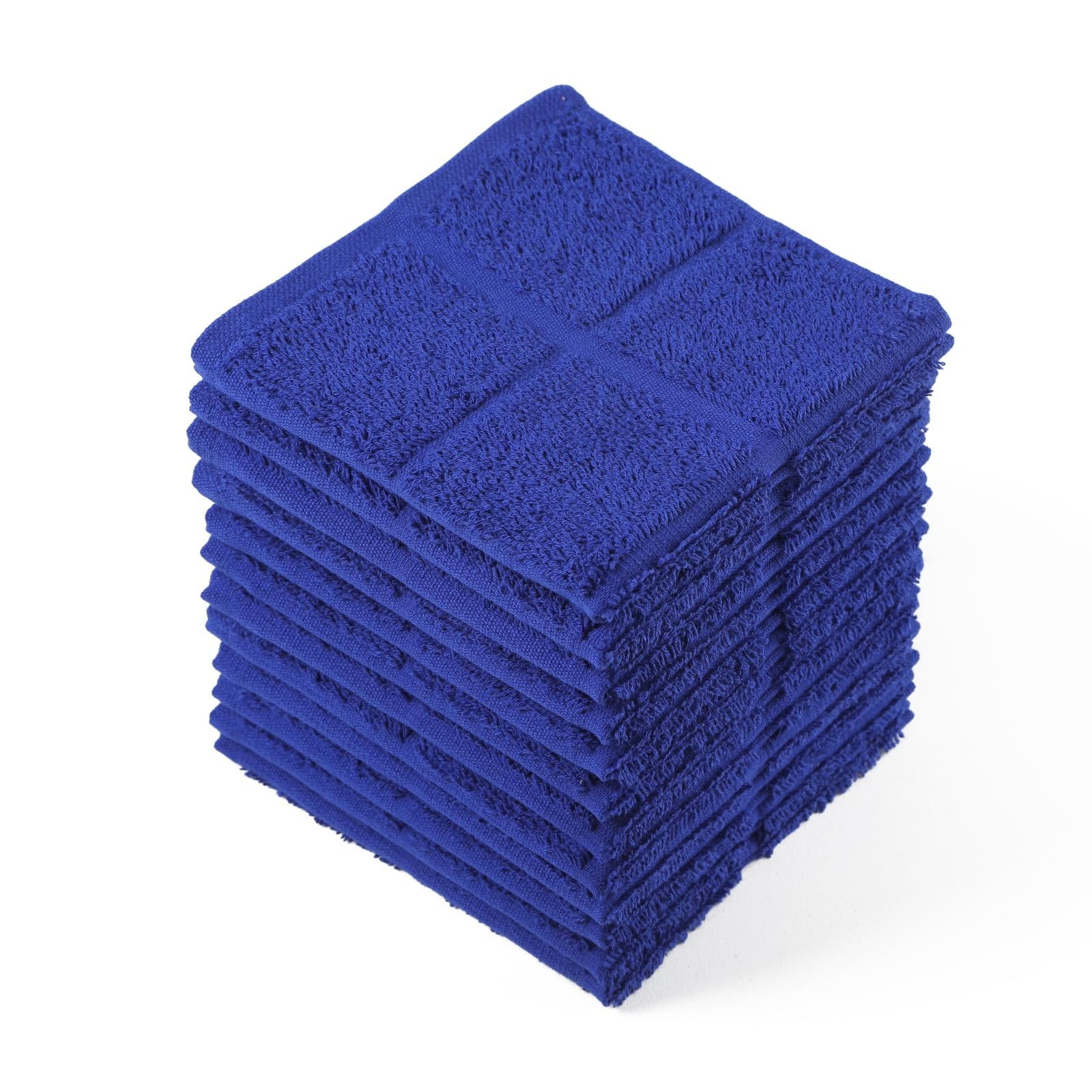 Blue Dish Cloths Kitchen Highly Absorbent Navy Dish Rags 100% Cotton Dish Cloths for Washing Dishes (12 Count)