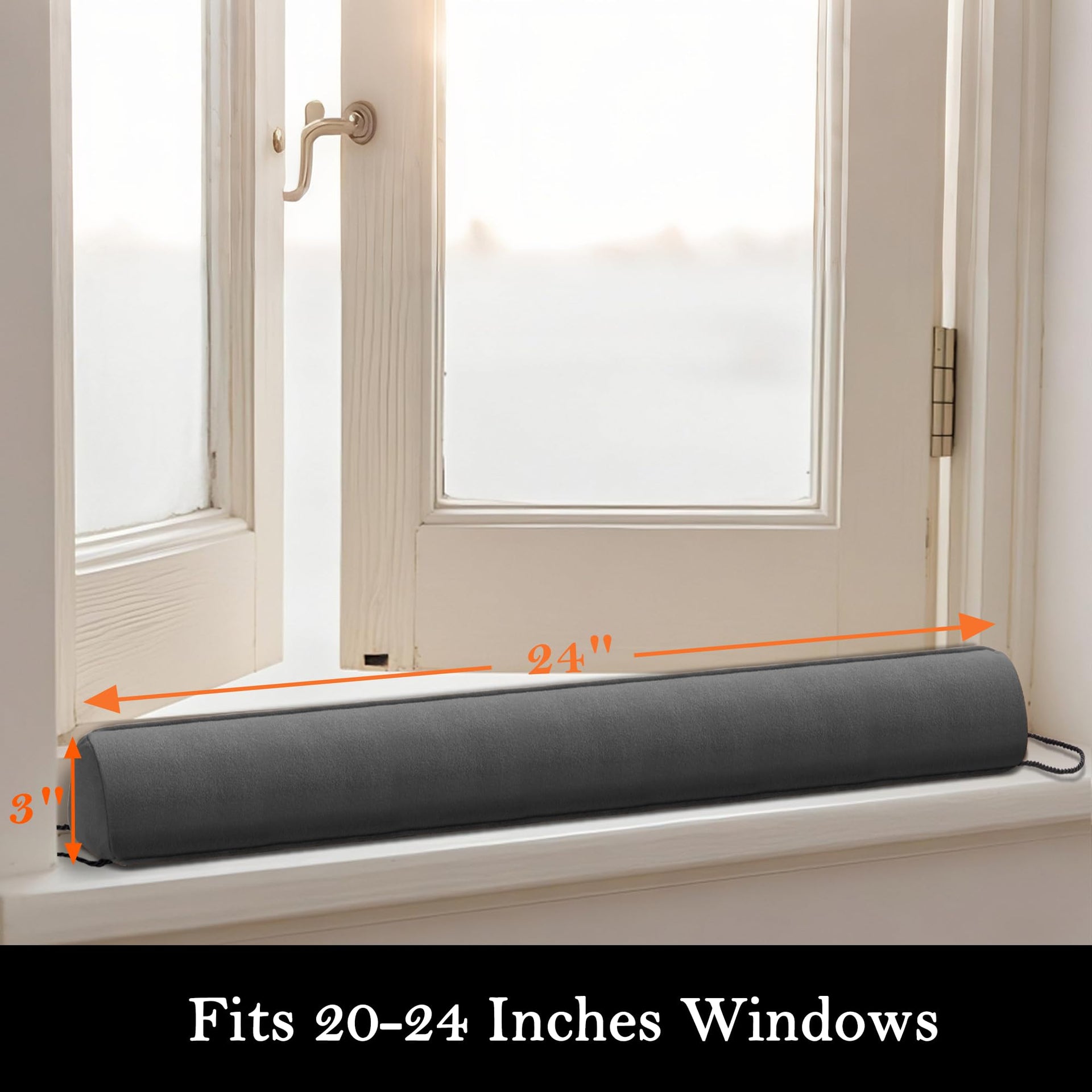 Door Draft Stopper with Removable Washable Cover