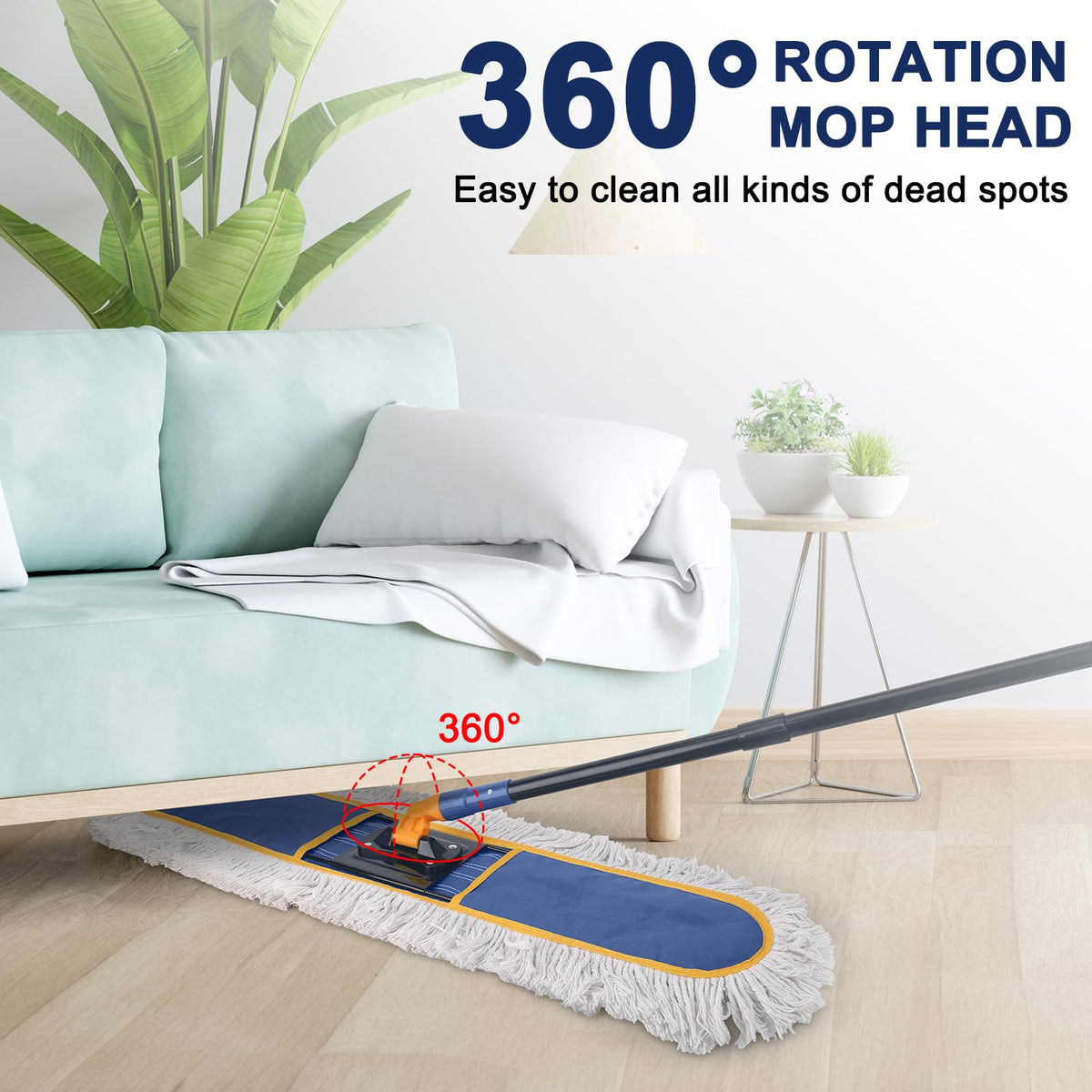 24" Commercial Dust Mop for Floor Cleaning (2 Count)
