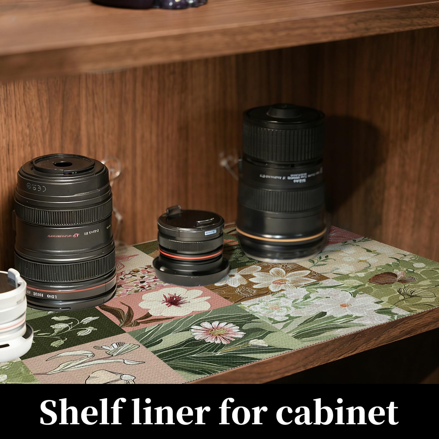 Shelf Liners for Cabinet Dresser Floral Drawer Liner 12In x 10FT