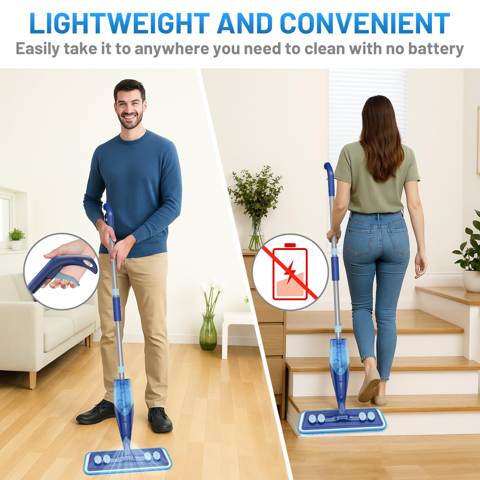 Microfiber Hardwood Floor Mop