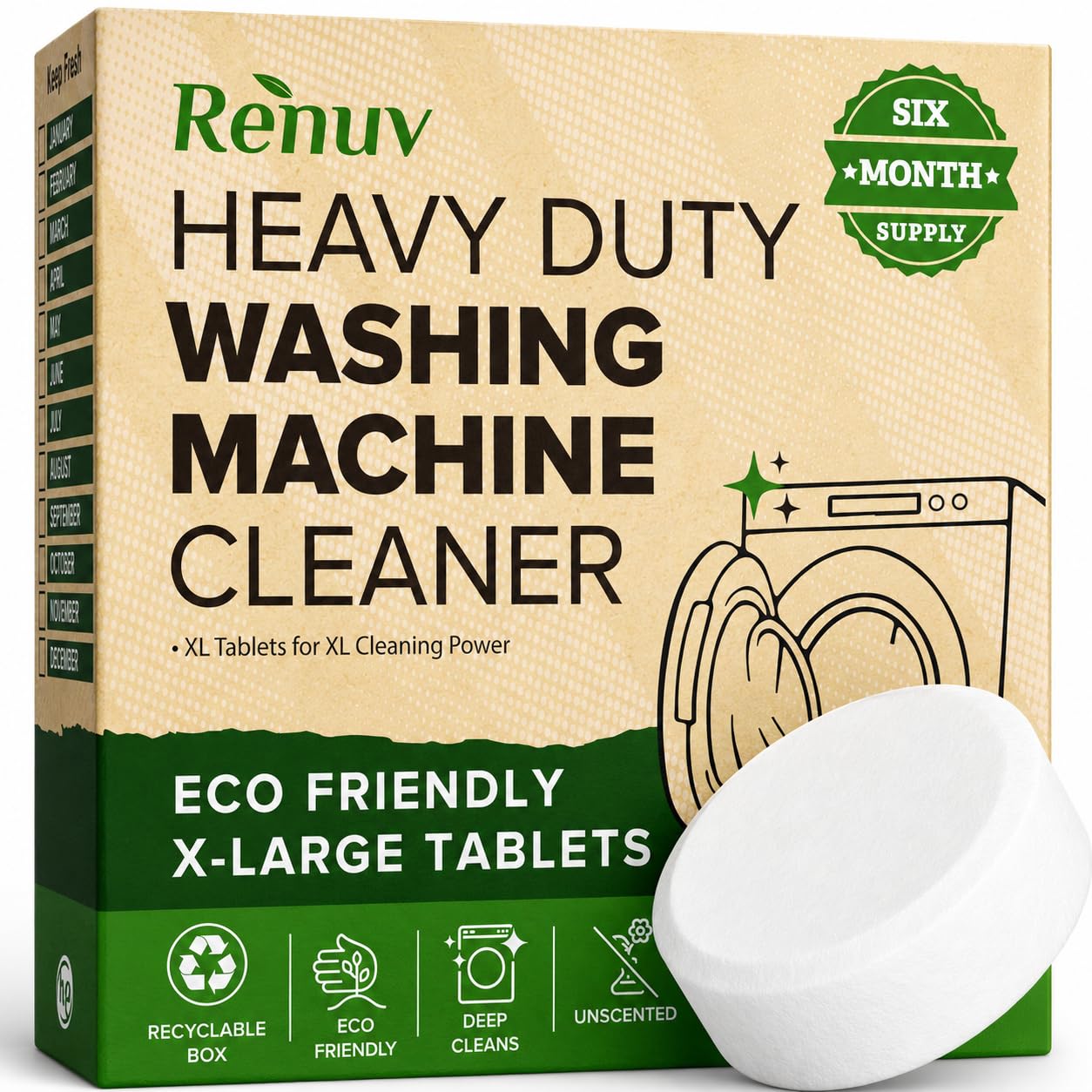 Dishwasher Cleaner + Washing Machine Cleaner Bundle (18 Count)