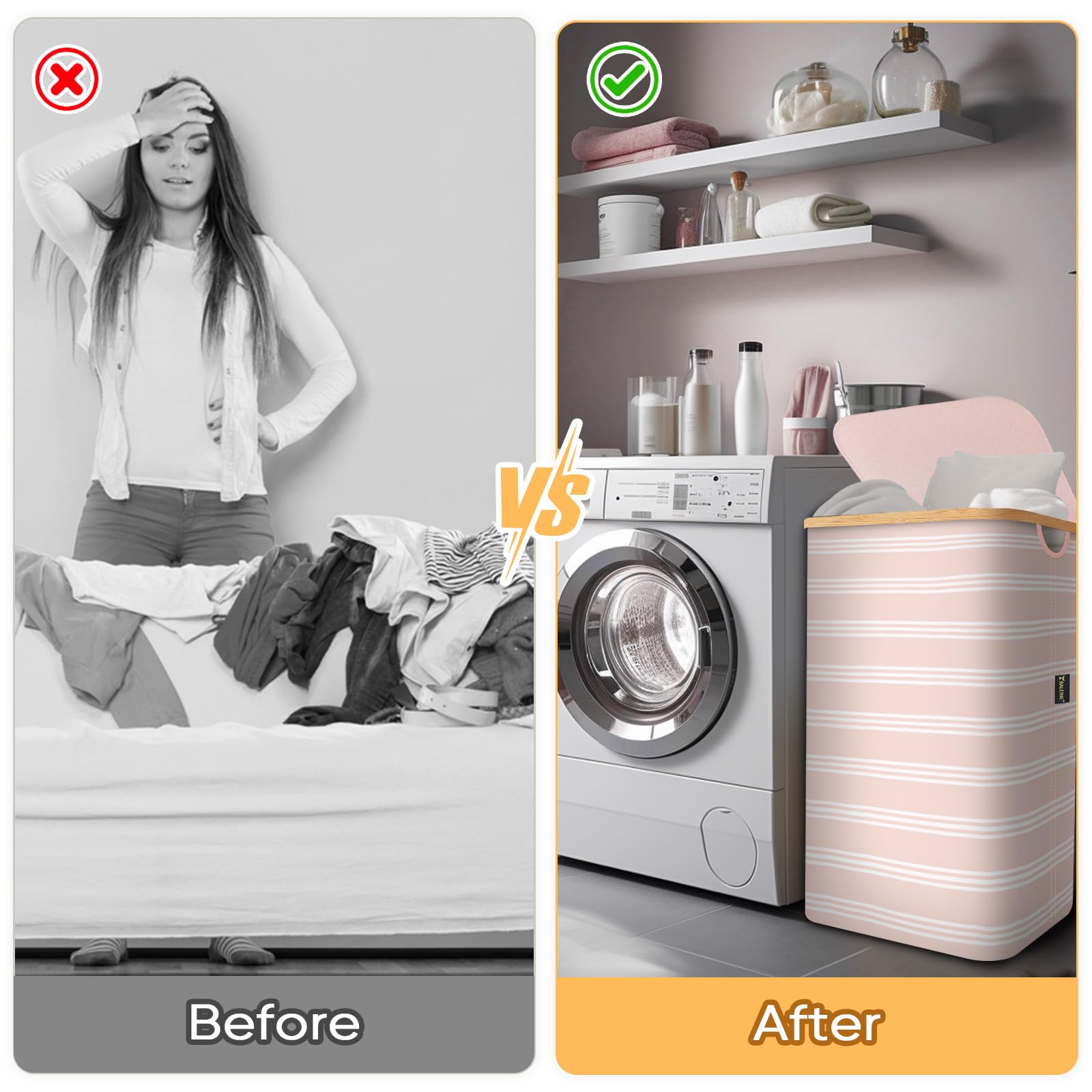 Laundry Hamper with Lid