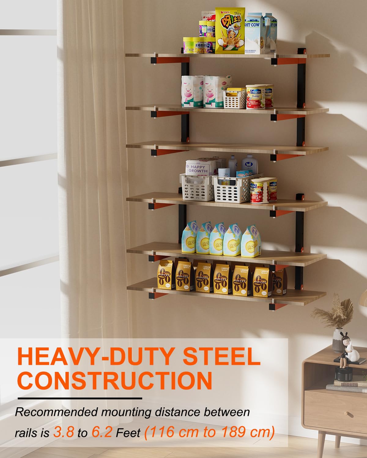 Lumber Storage Rack Wall (6 Count)