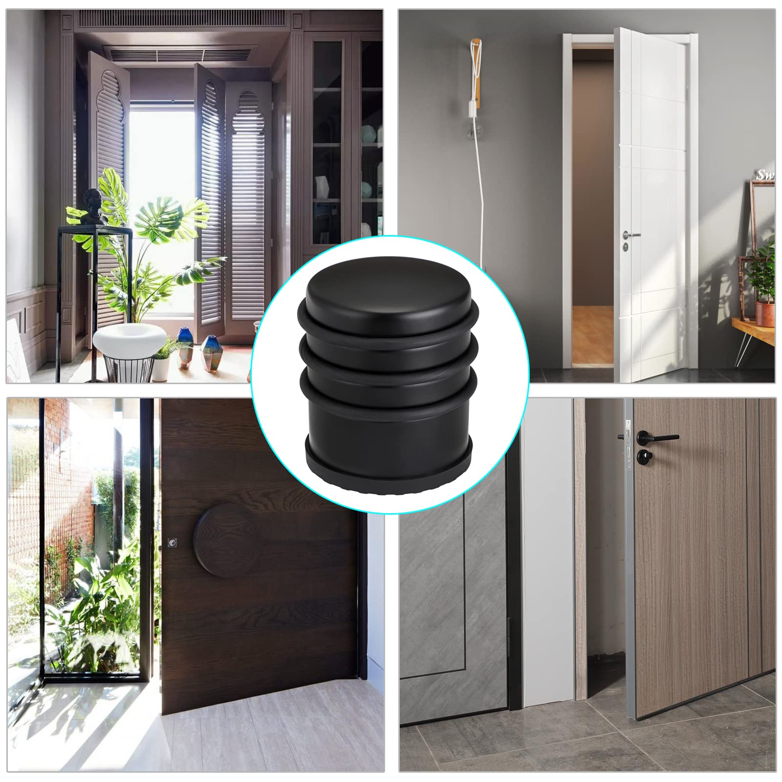 Heavy Duty Floor Door Stopper No Drill