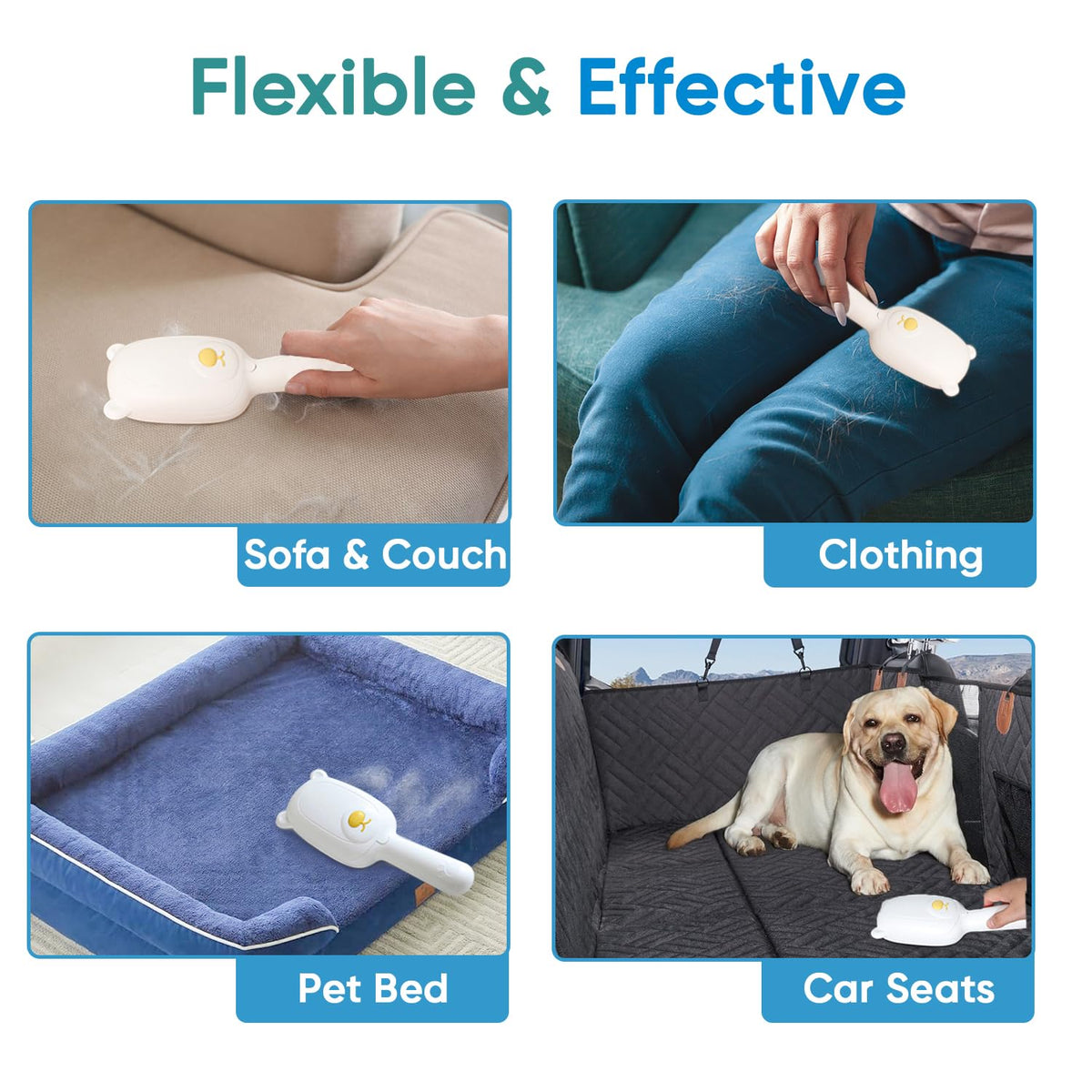 Pet Hair Remover Roller Compact Cat