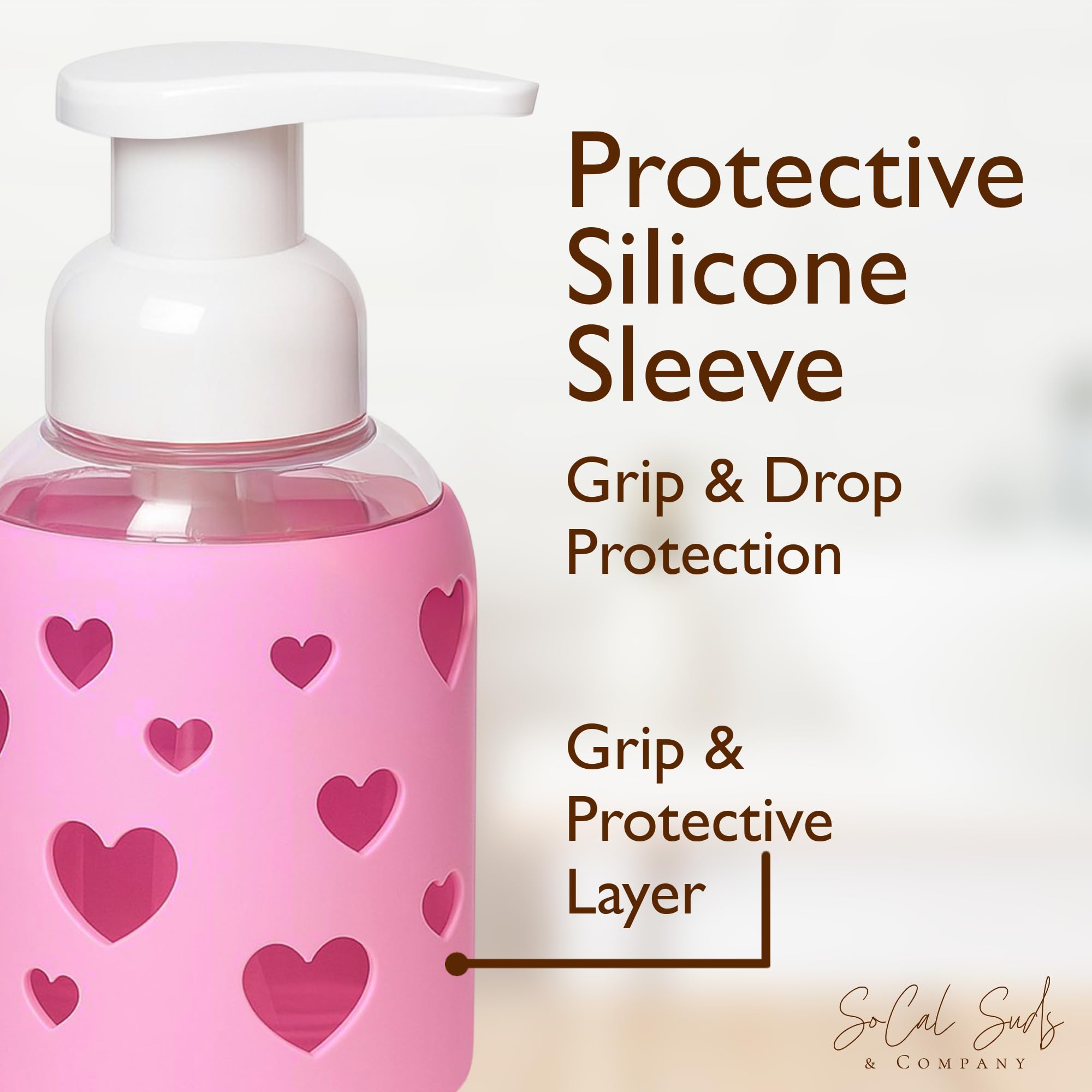Foaming Hand Soap Dispenser Glass