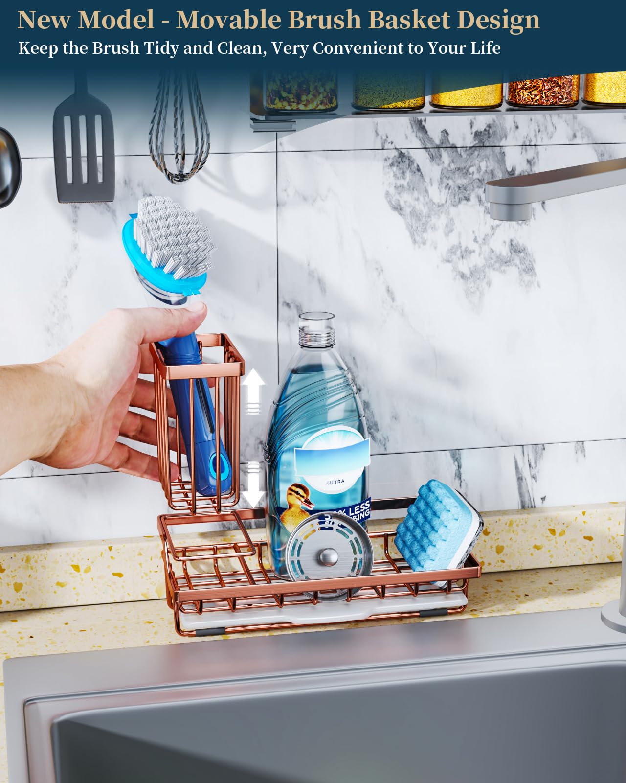 Sponge Holder for Kitchen Sink