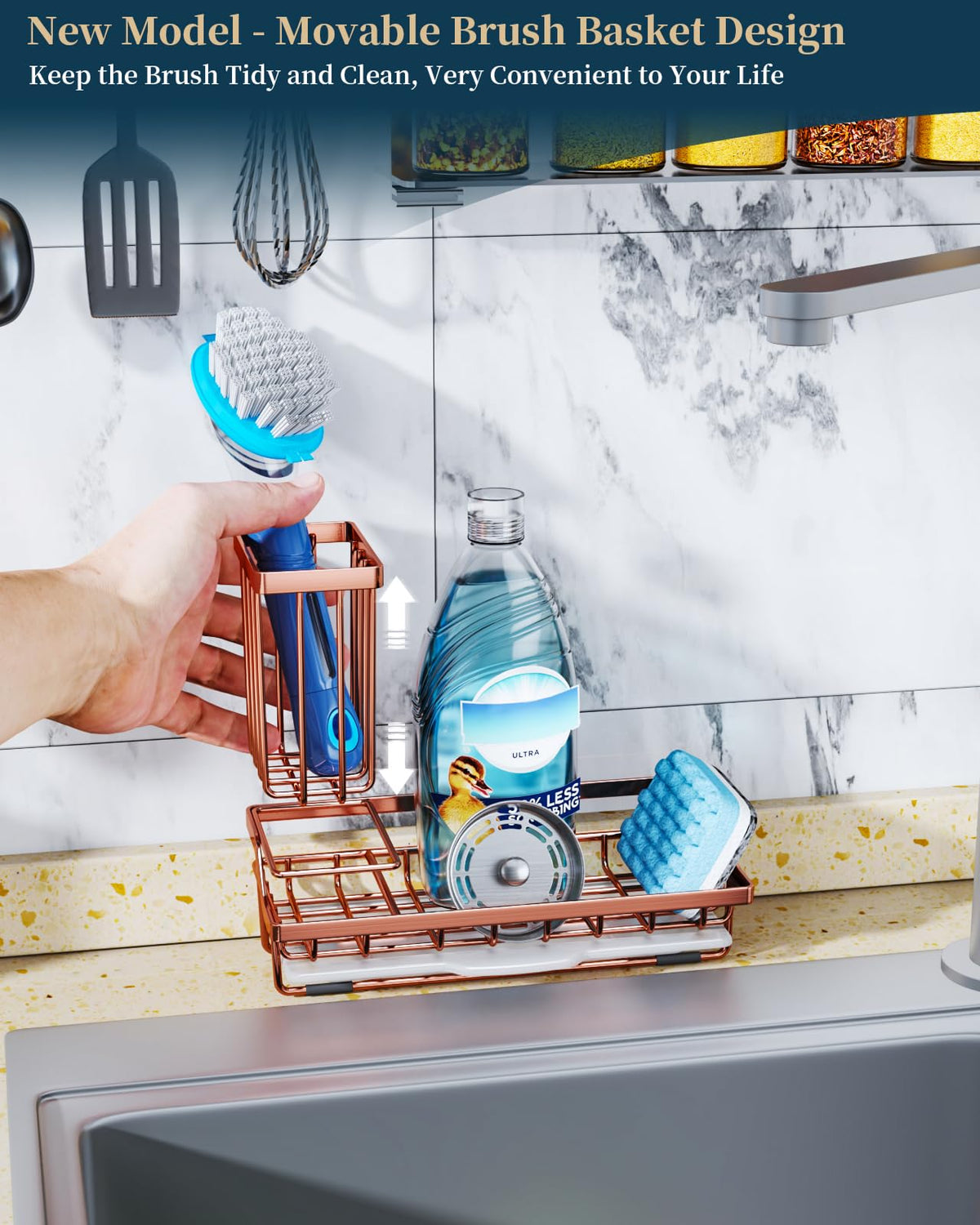 Sponge Holder for Kitchen Sink