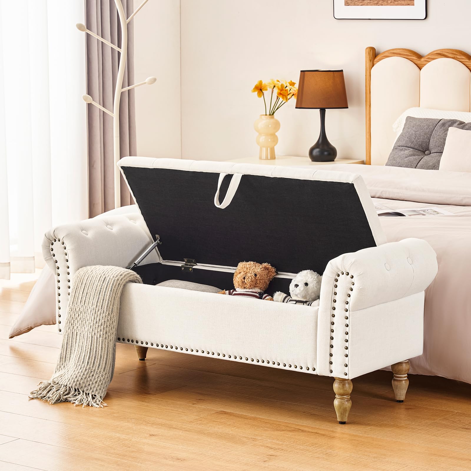 Storage Bedroom Bench for End of Bed
