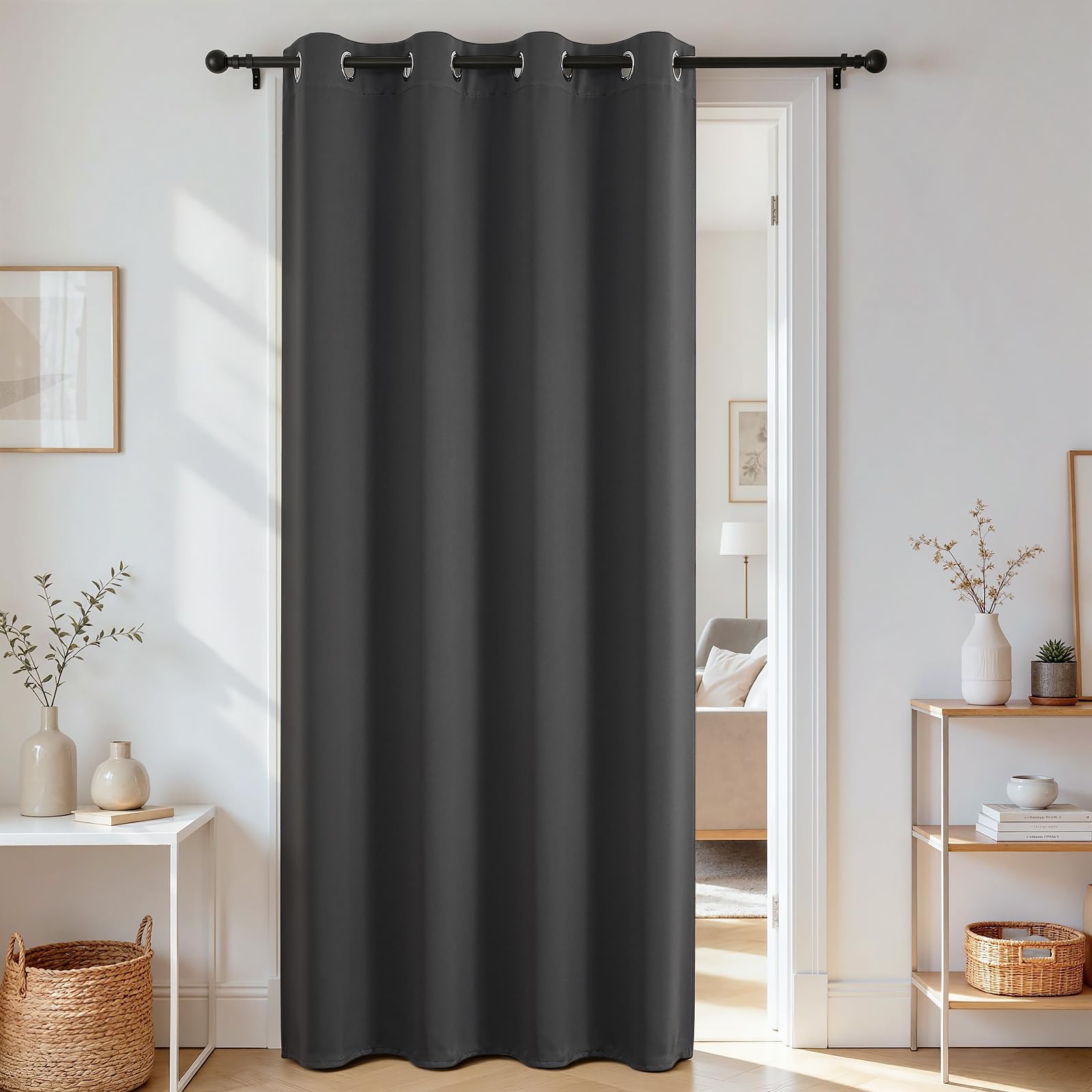 Door Curtain Blackout Curtains for Doorway Privacy Closet Drapes