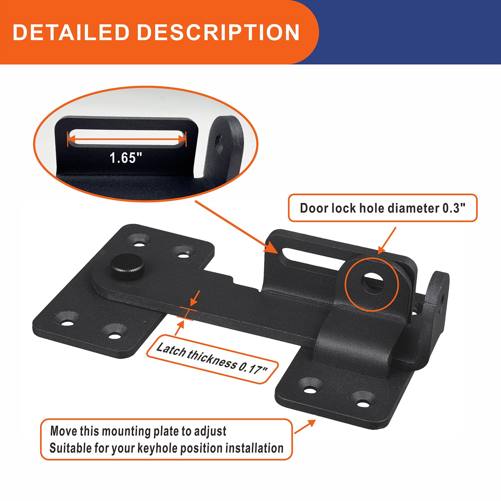 2PCS Flip Latch Lock