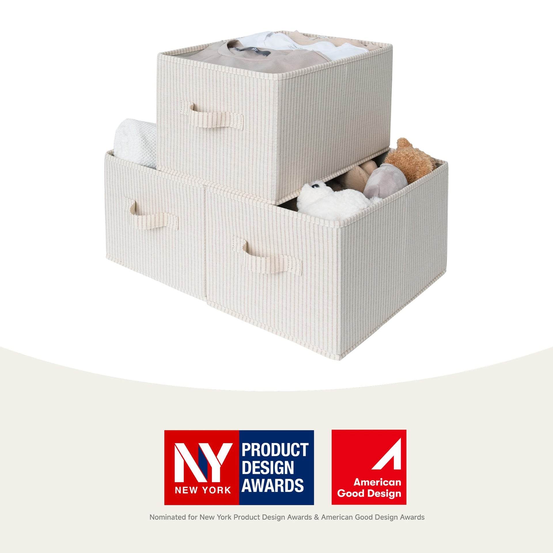 Shelf Organizer Bins (3 Count)