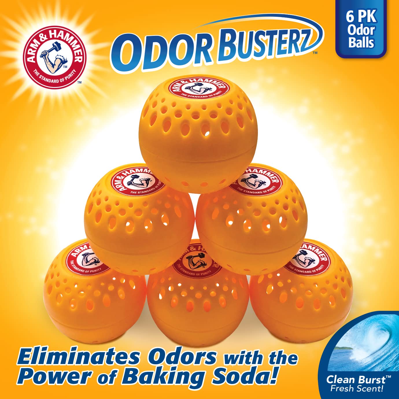 OdorBusterz® Odor Eliminator Balls (6 Count)