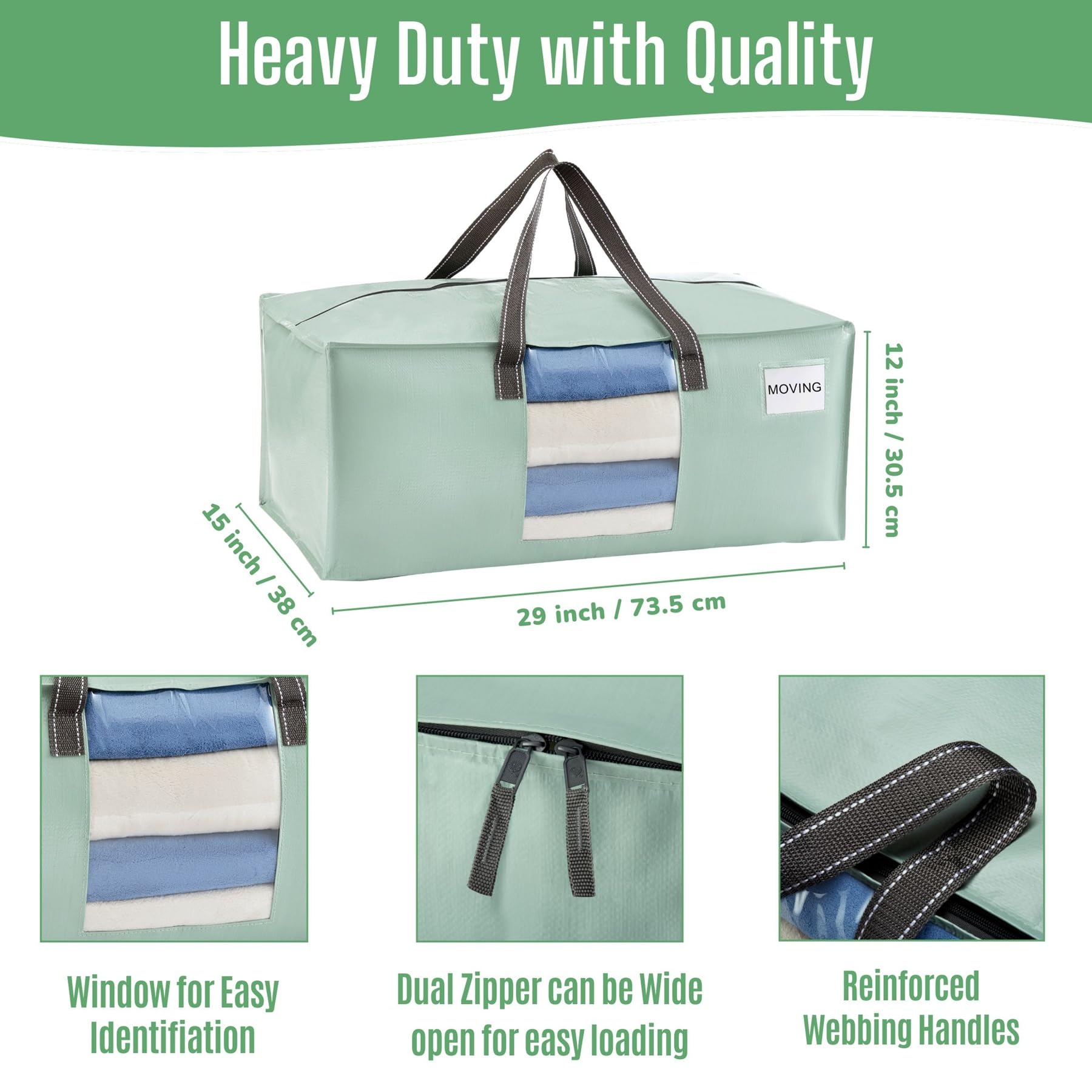 Heavy Duty Moving Bags (4 Count)