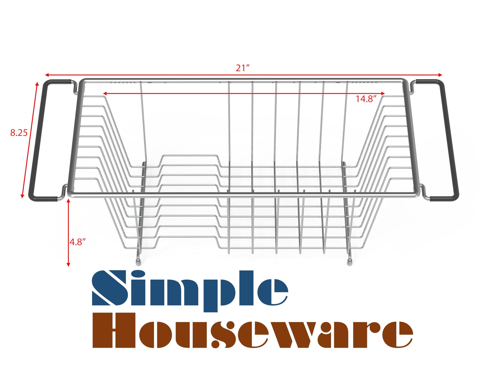 Stainless Over Sink Counter Top Dish Drainer Drying Rack