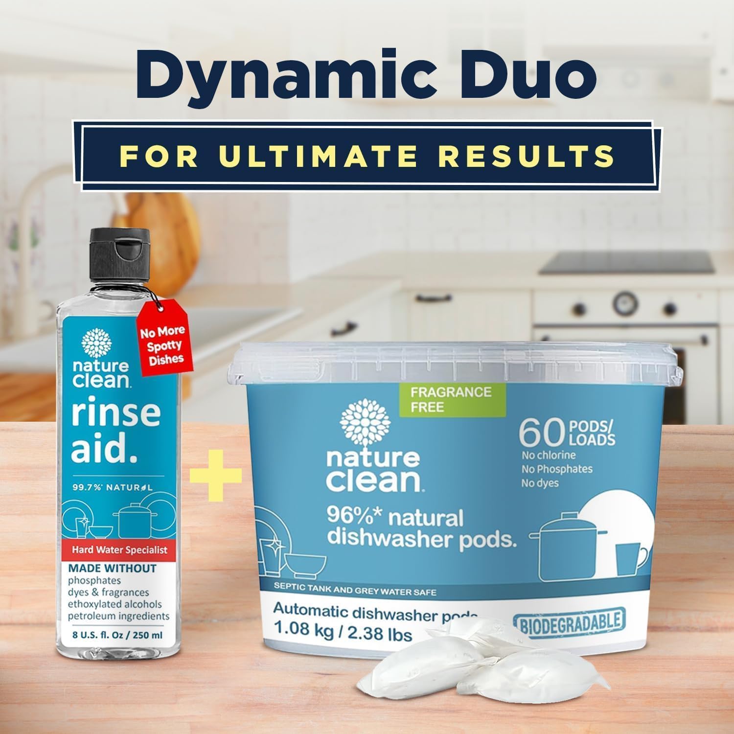 Dishwasher Rinse Aid Cleaner Non (8 Fl Oz)