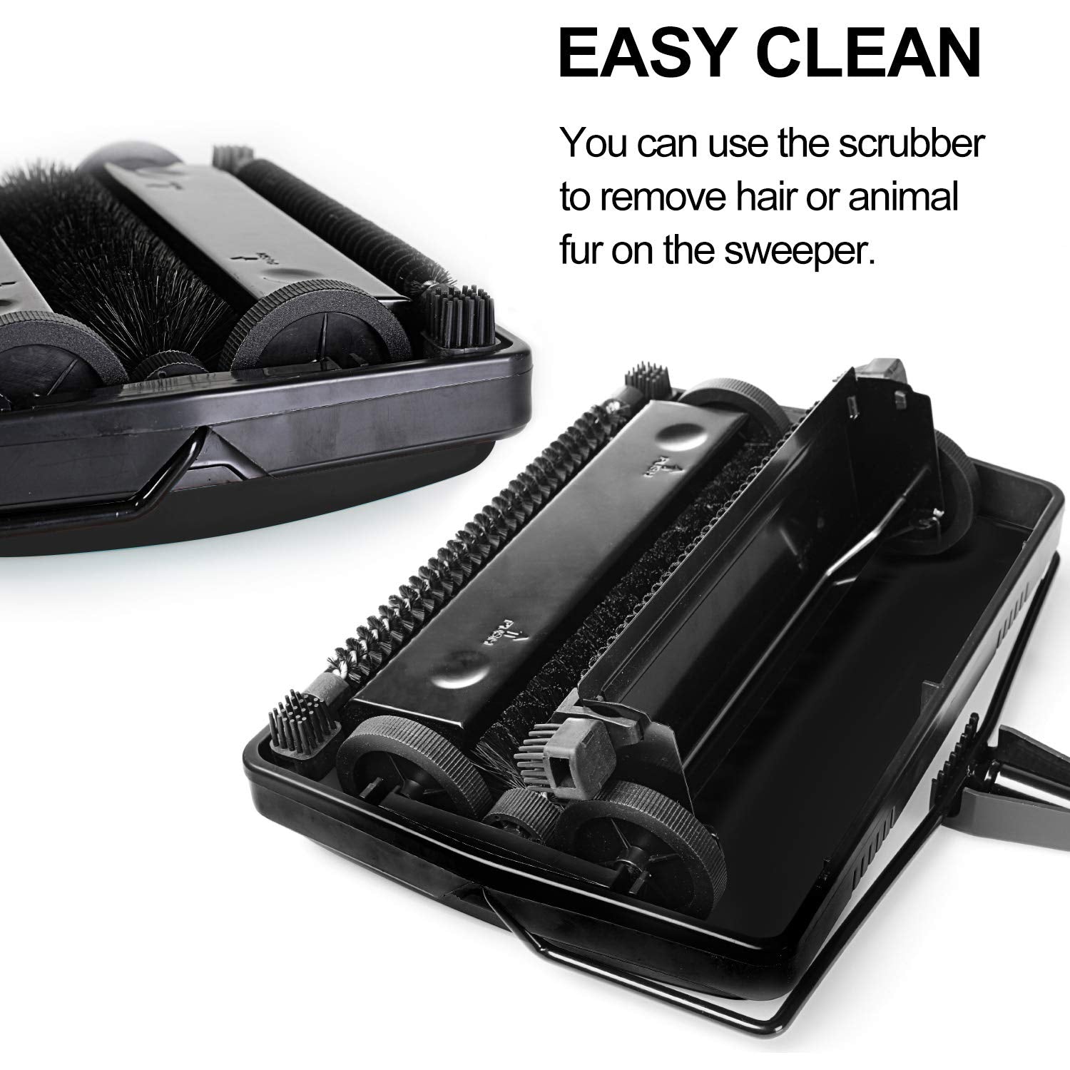 Carpet Sweeper Cleaner Manual Hand Push Non