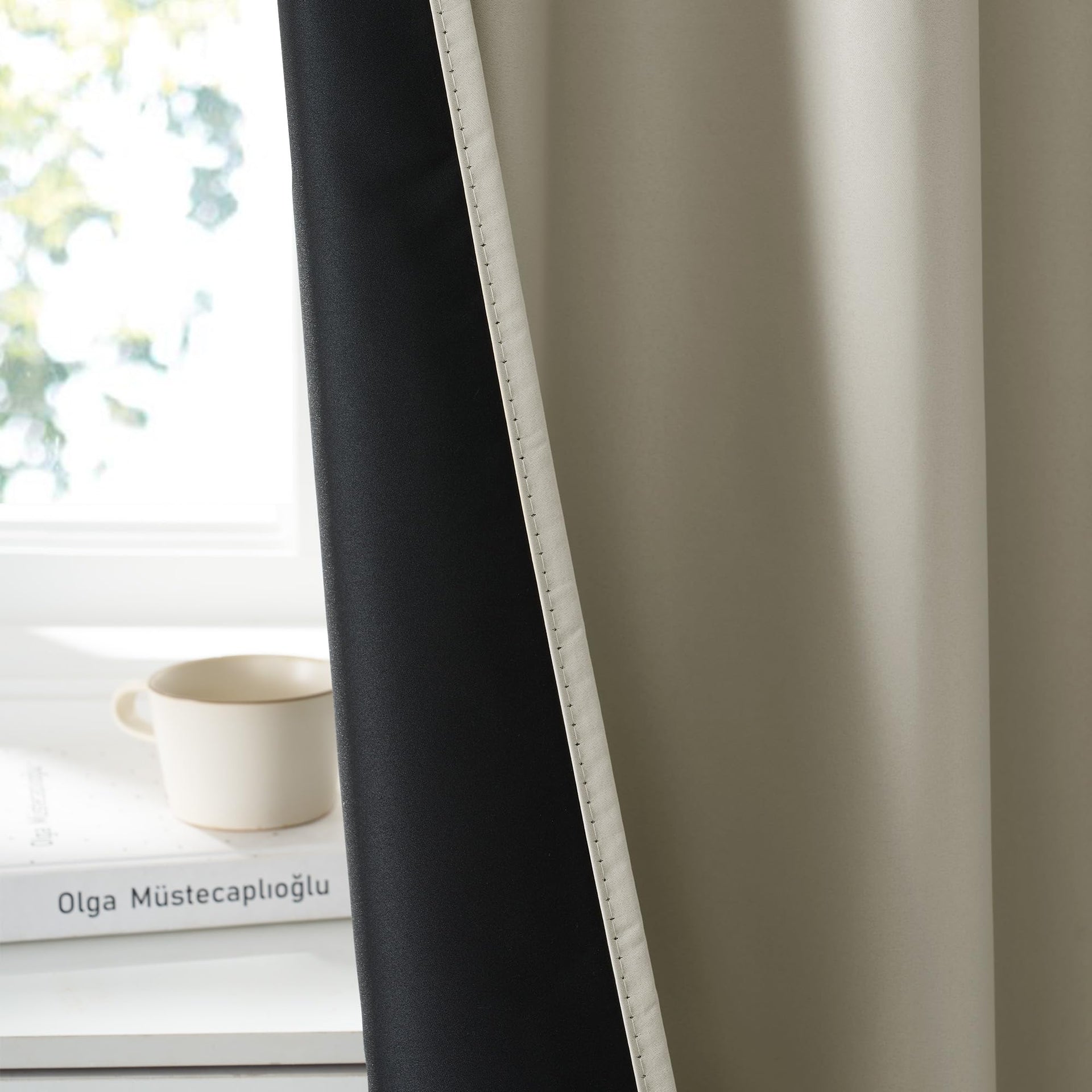 100% Blackout Basement Curtains 36 inches Long (2 Count)