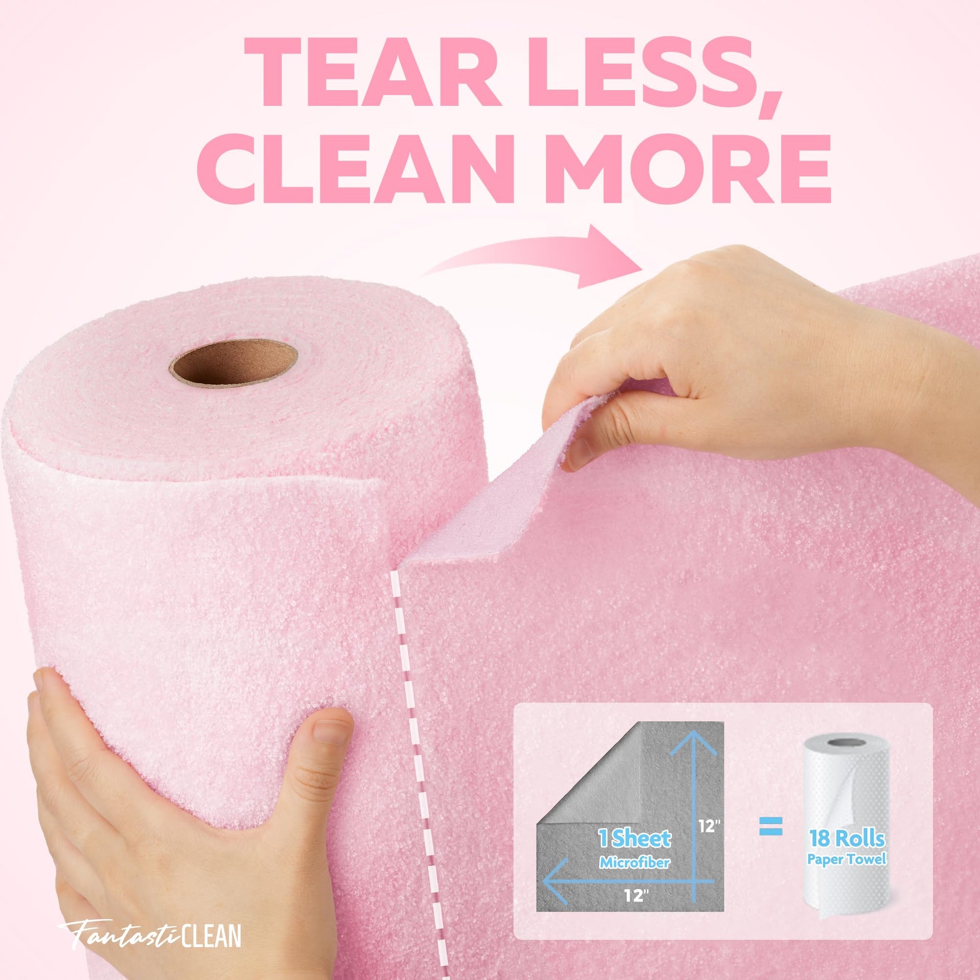 Microfiber Cleaning Cloth Roll (36 Count)
