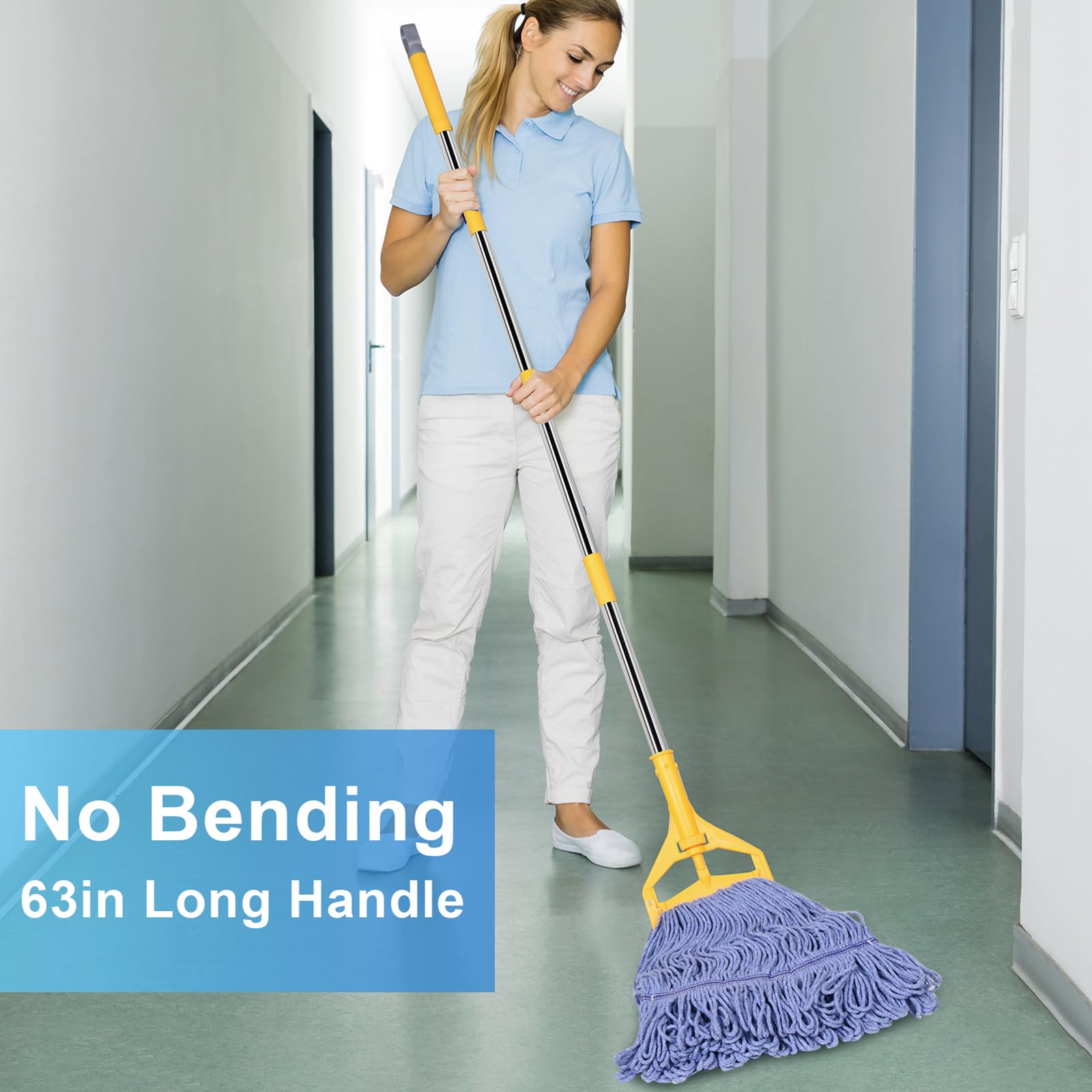 Commercial Mop with Extra Head Replace