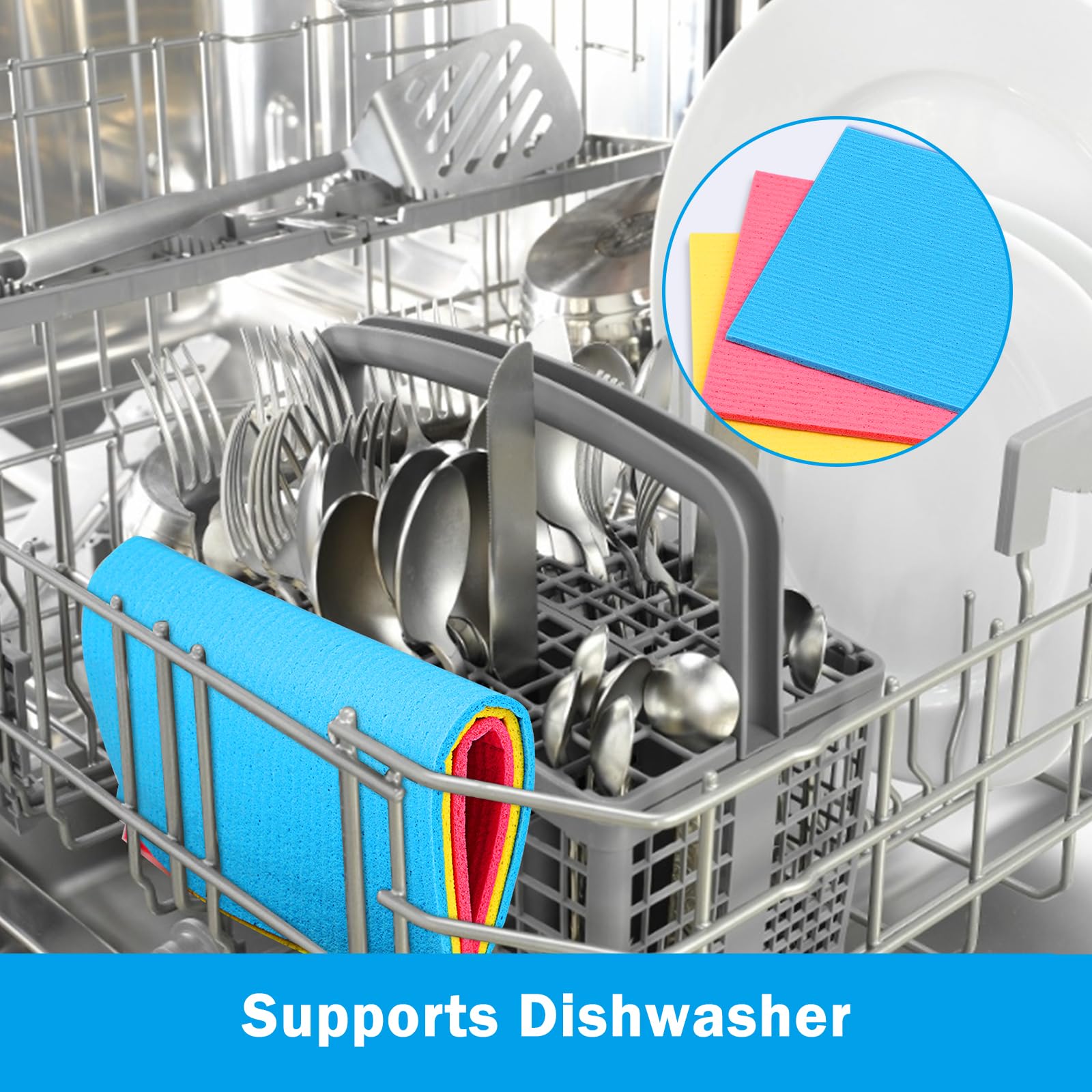 20PK Swedish Dishcloths for Kitchen (20 Count)