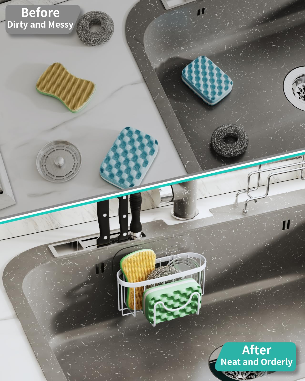 Sponge Holder for Kitchen Sink