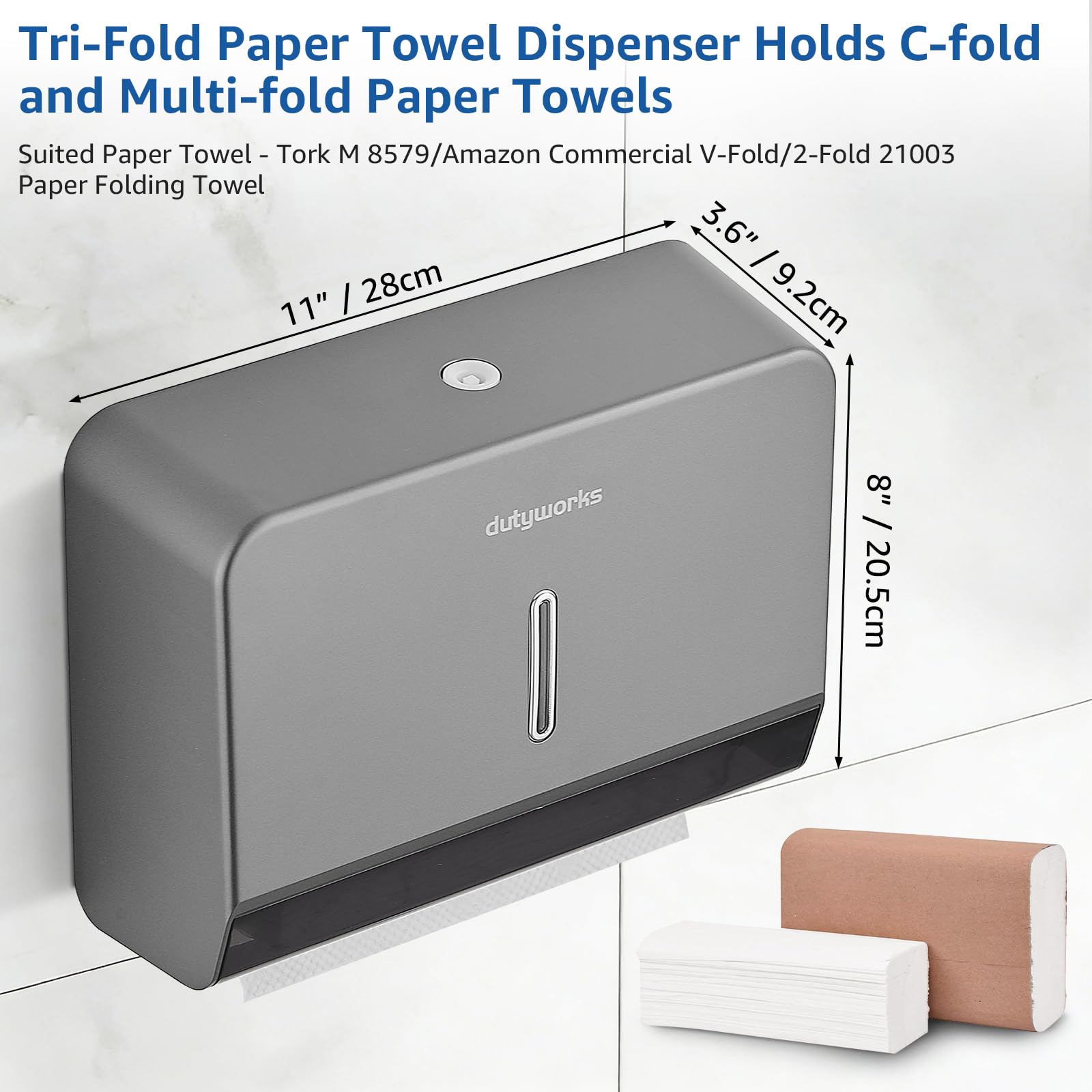 Paper Towel Dispenser Wall Mount (200 Count)