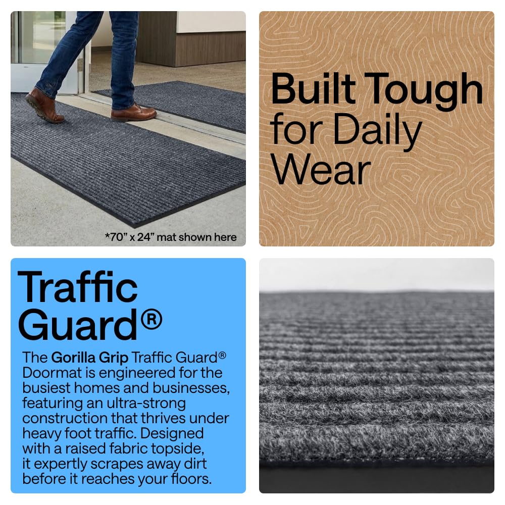 Waterproof Traffic Guard Door Mat (2 Count)