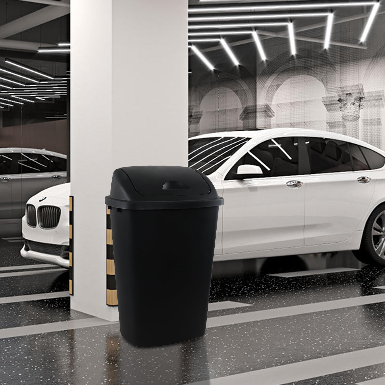 13 Gallon Swing Top Trash Can (4 Count)