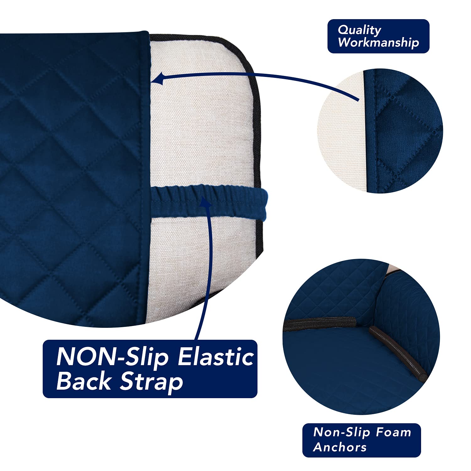 Reversible Quilted Sofa Cover