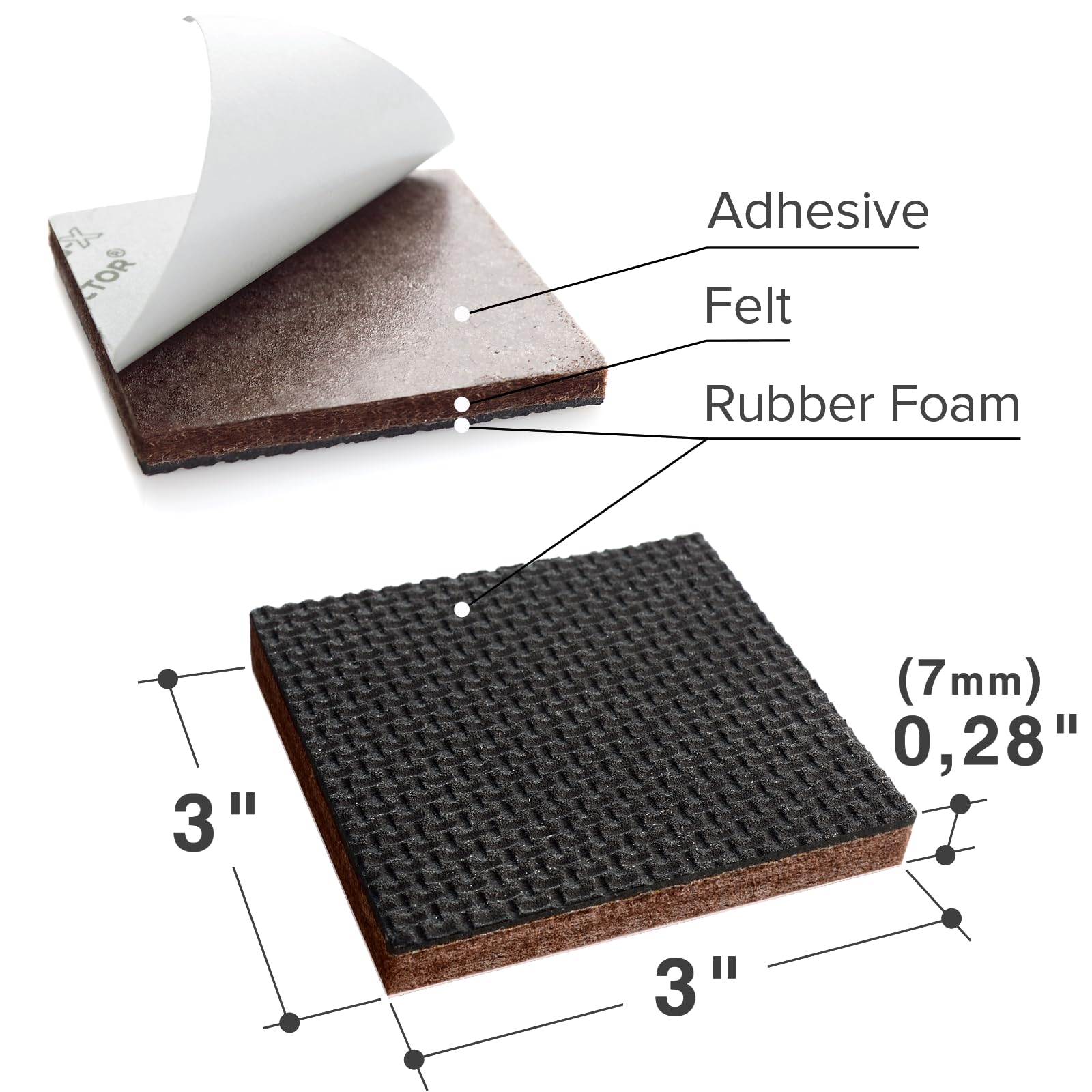 Non Slip Furniture Pads (12 Count)