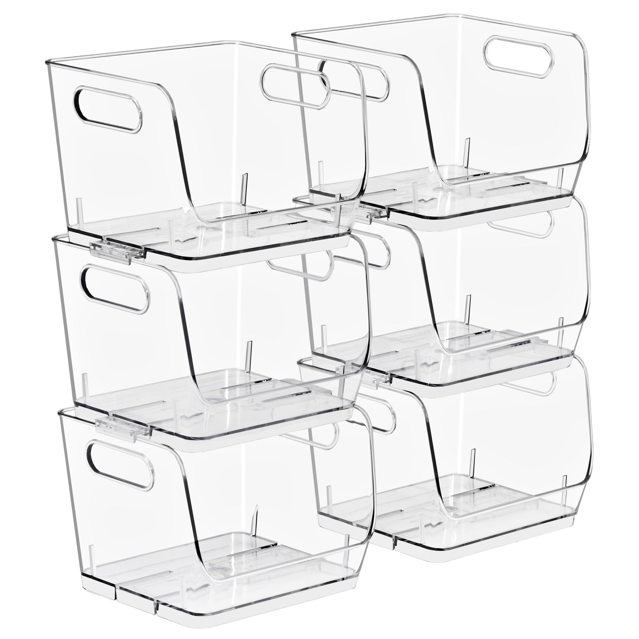 Stackable Storage Bins Open Front