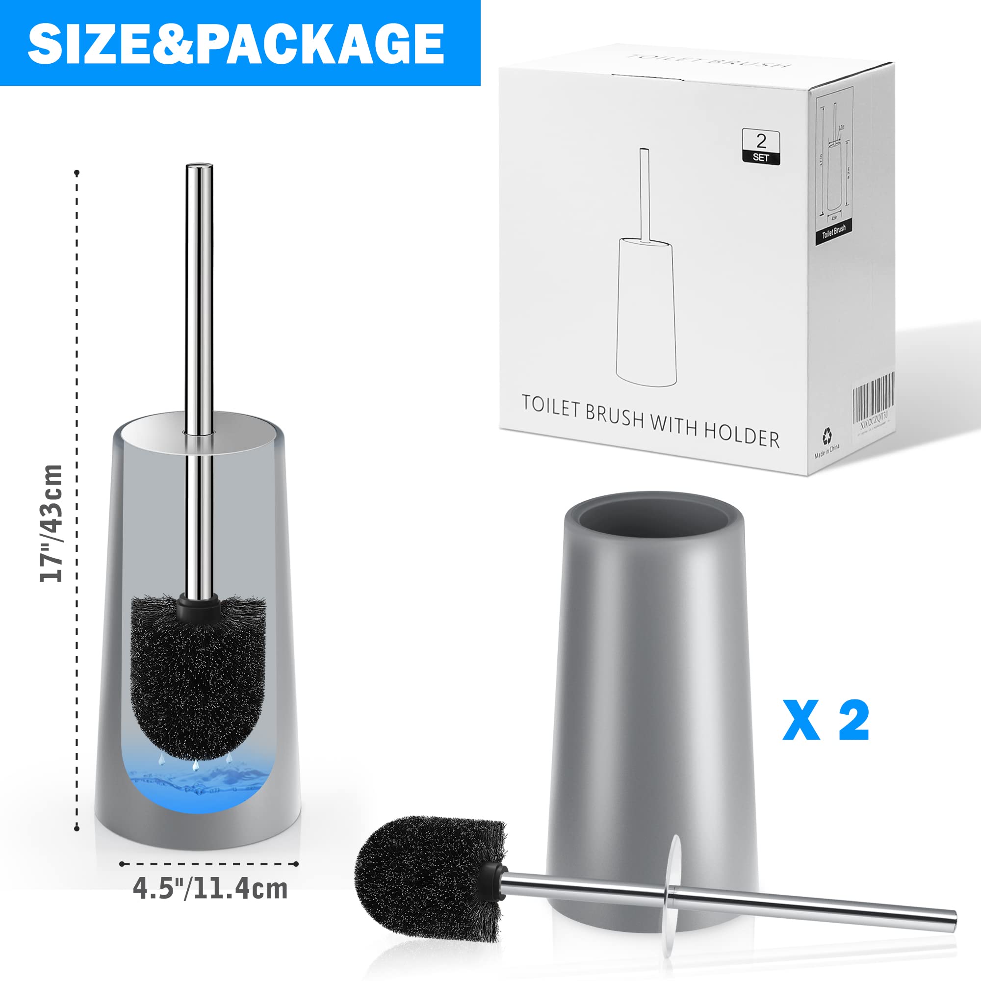 Toilet Brush and Holder (17.99 Count)