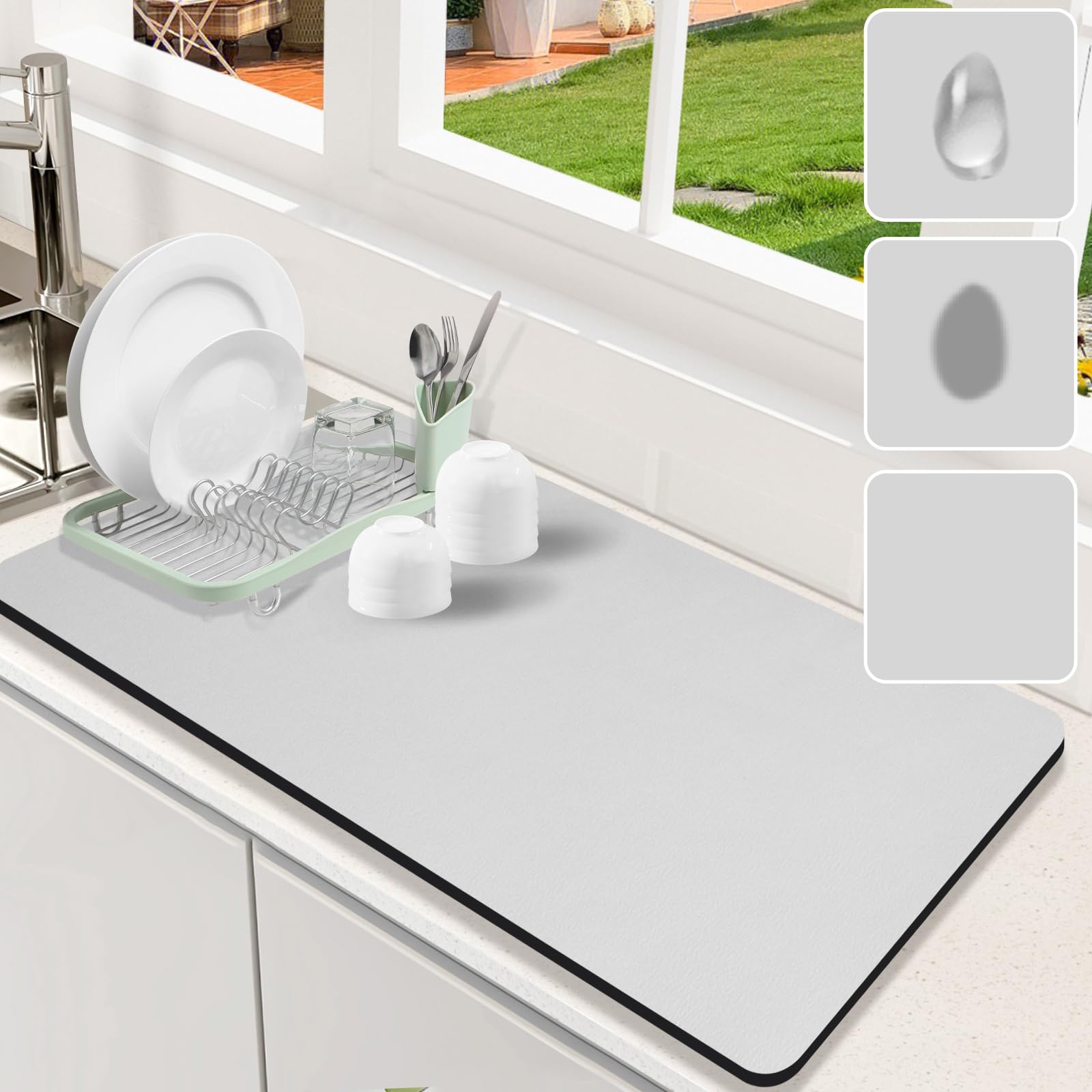Dish Drying Mat for Kitchen Counter