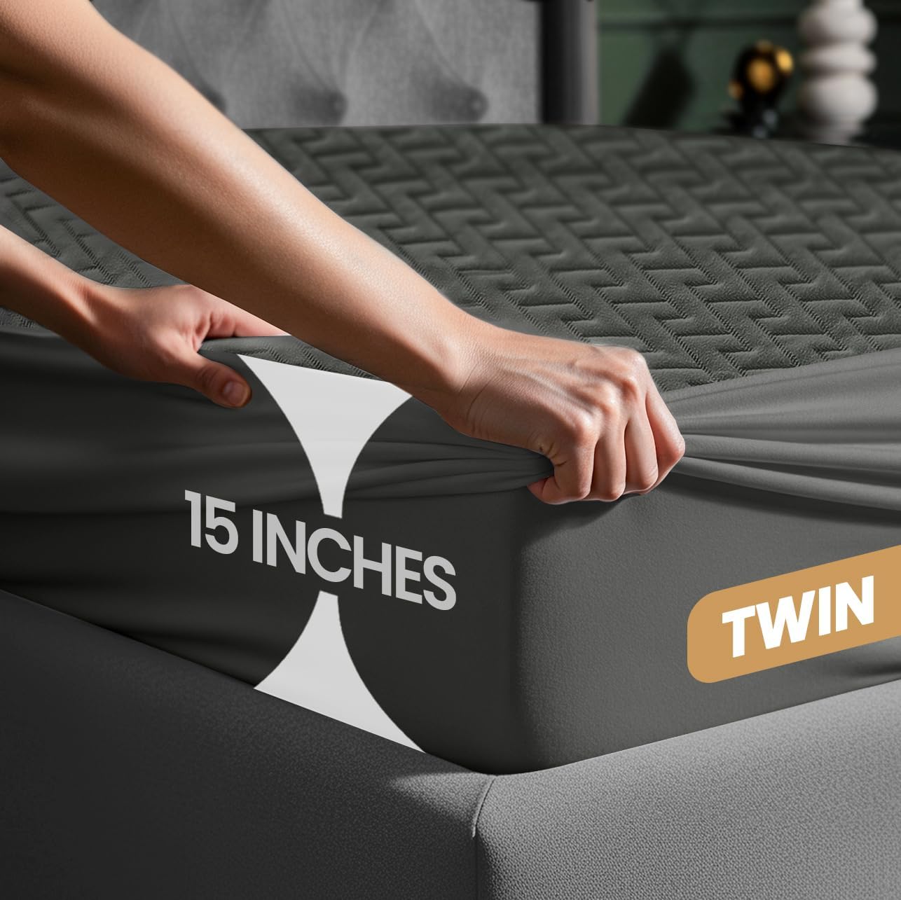 Premium Waterproof Mattress Protector Twin Size