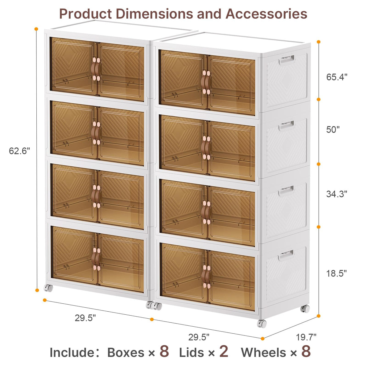 Stackable Storage Bins (8 Count)