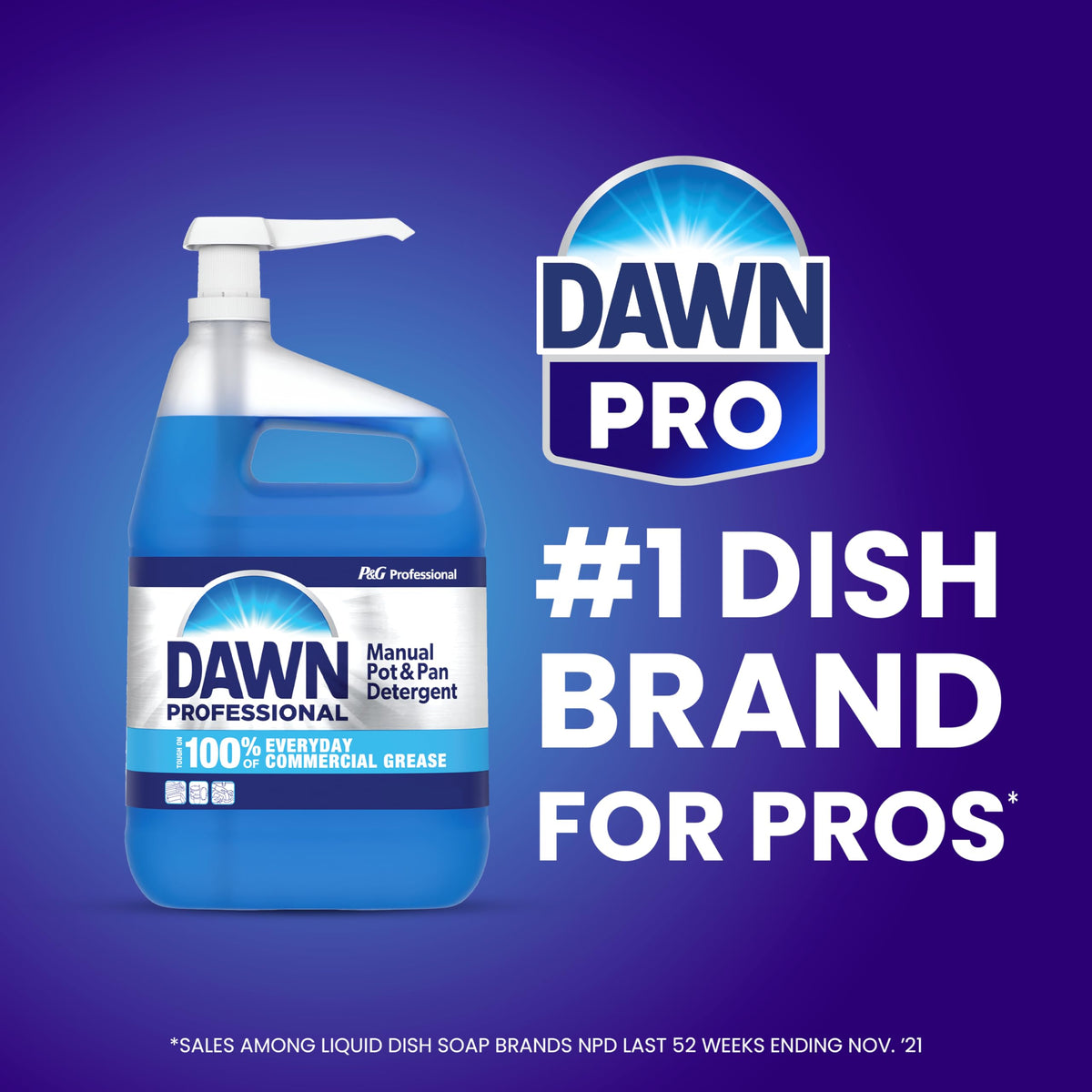 Dawn PRO Manual Pot & Pan Detergent Bulk Commercial Liquid Dish Soap (640 Fl Oz)