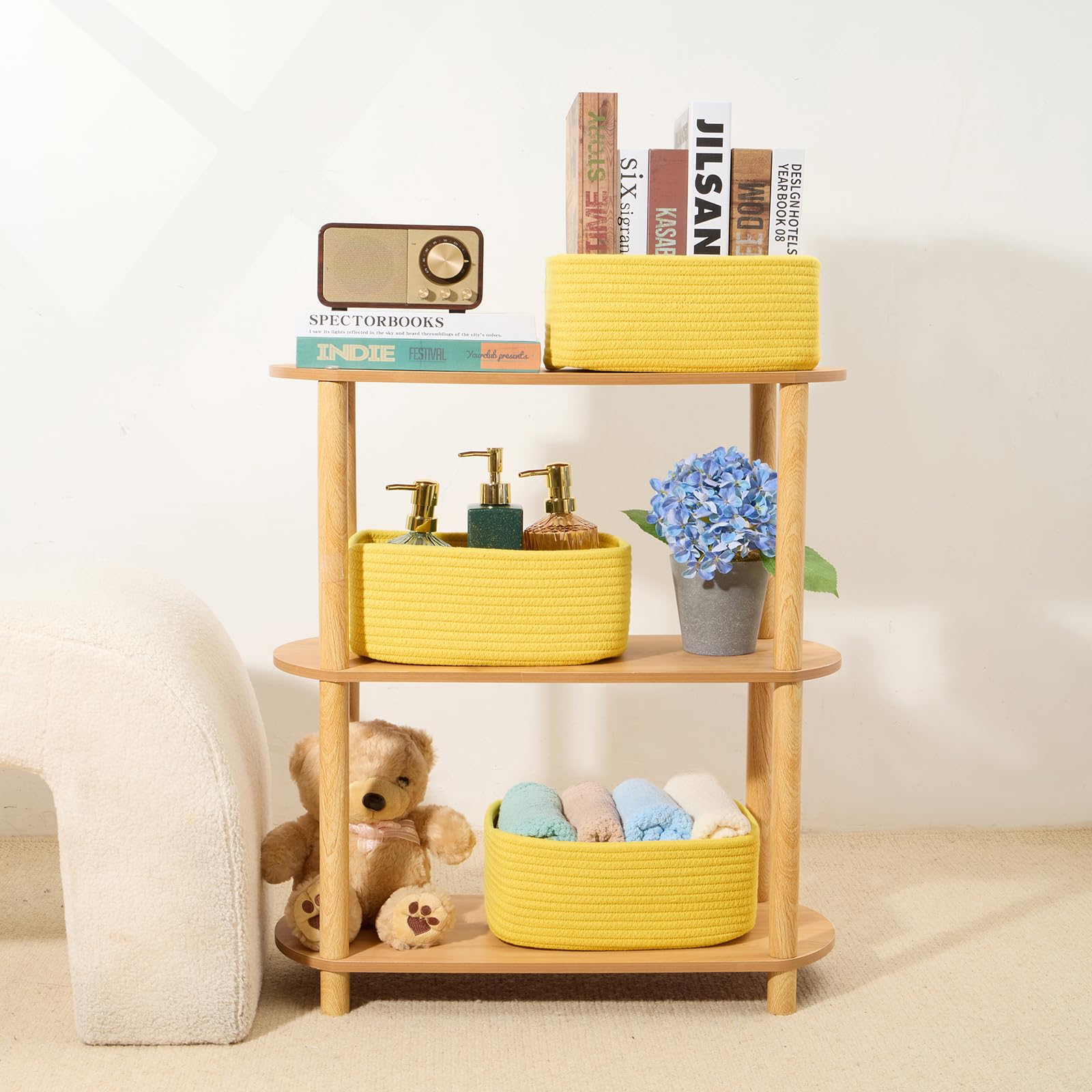 Small Storage Baskets for Organizing (4 Count)