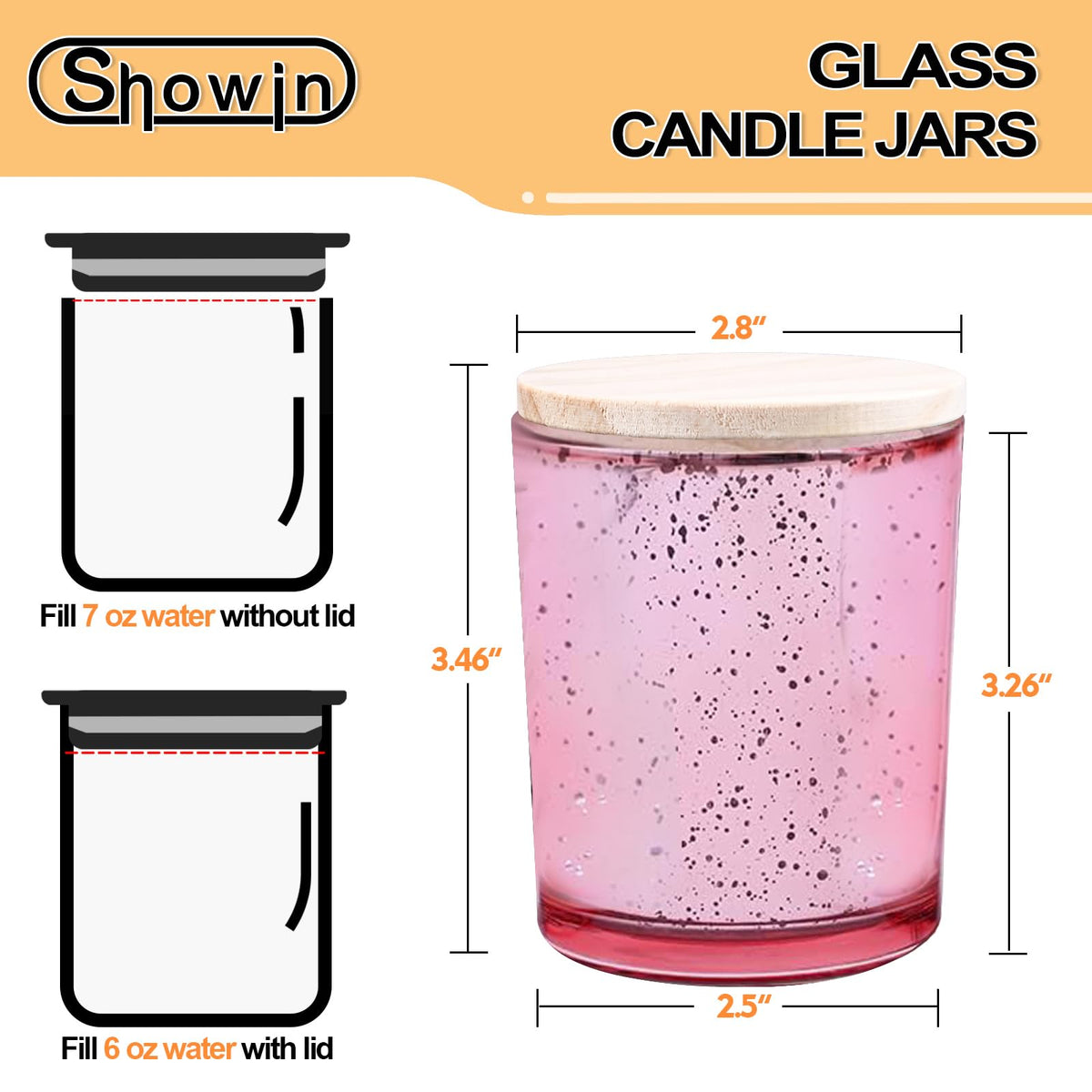 Thick Candle Jars for Making Candles 12 Pcs (12 Count)