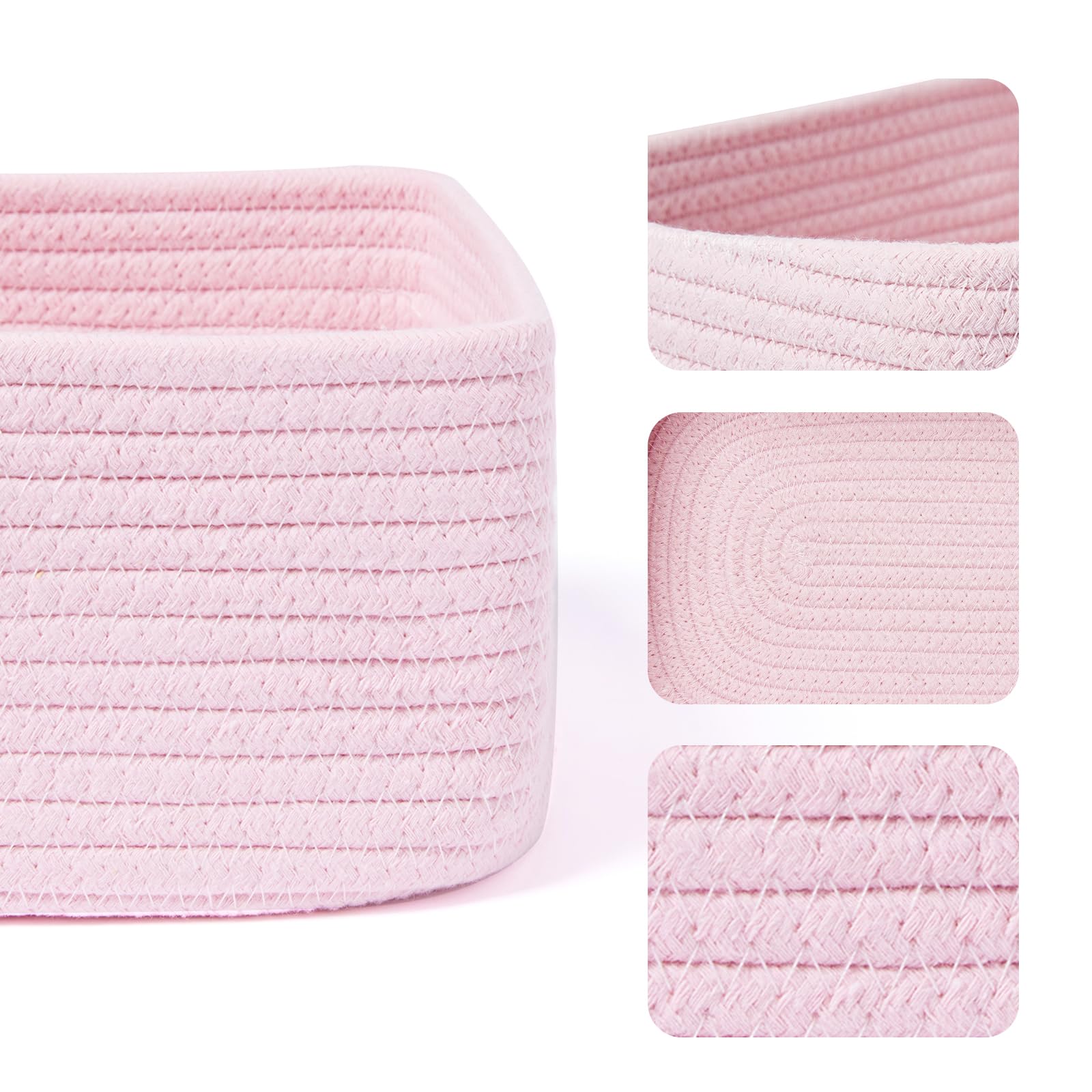 Small Storage Baskets for Organizing (3 Count)