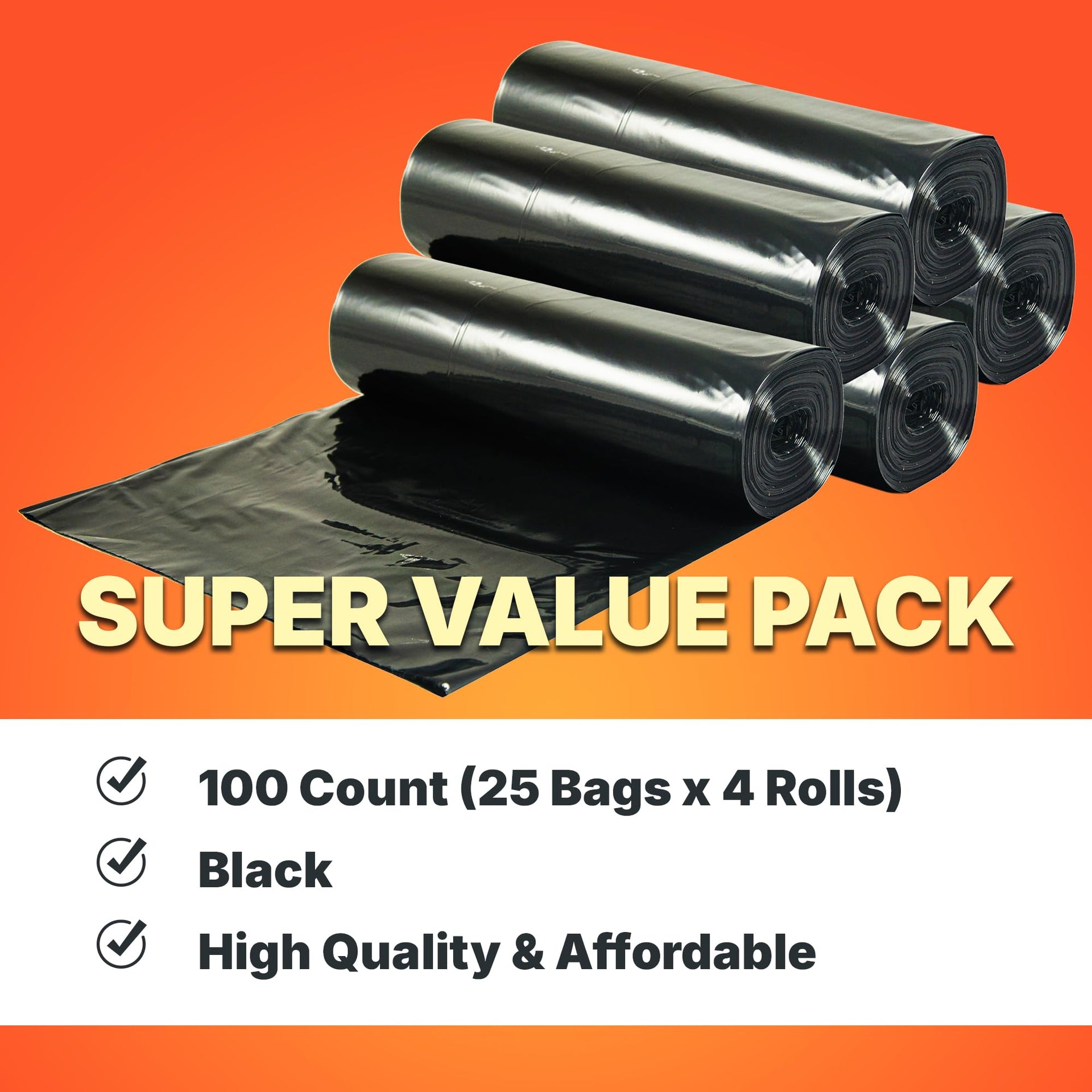 45 Gallon Trash Bags (100 Count)
