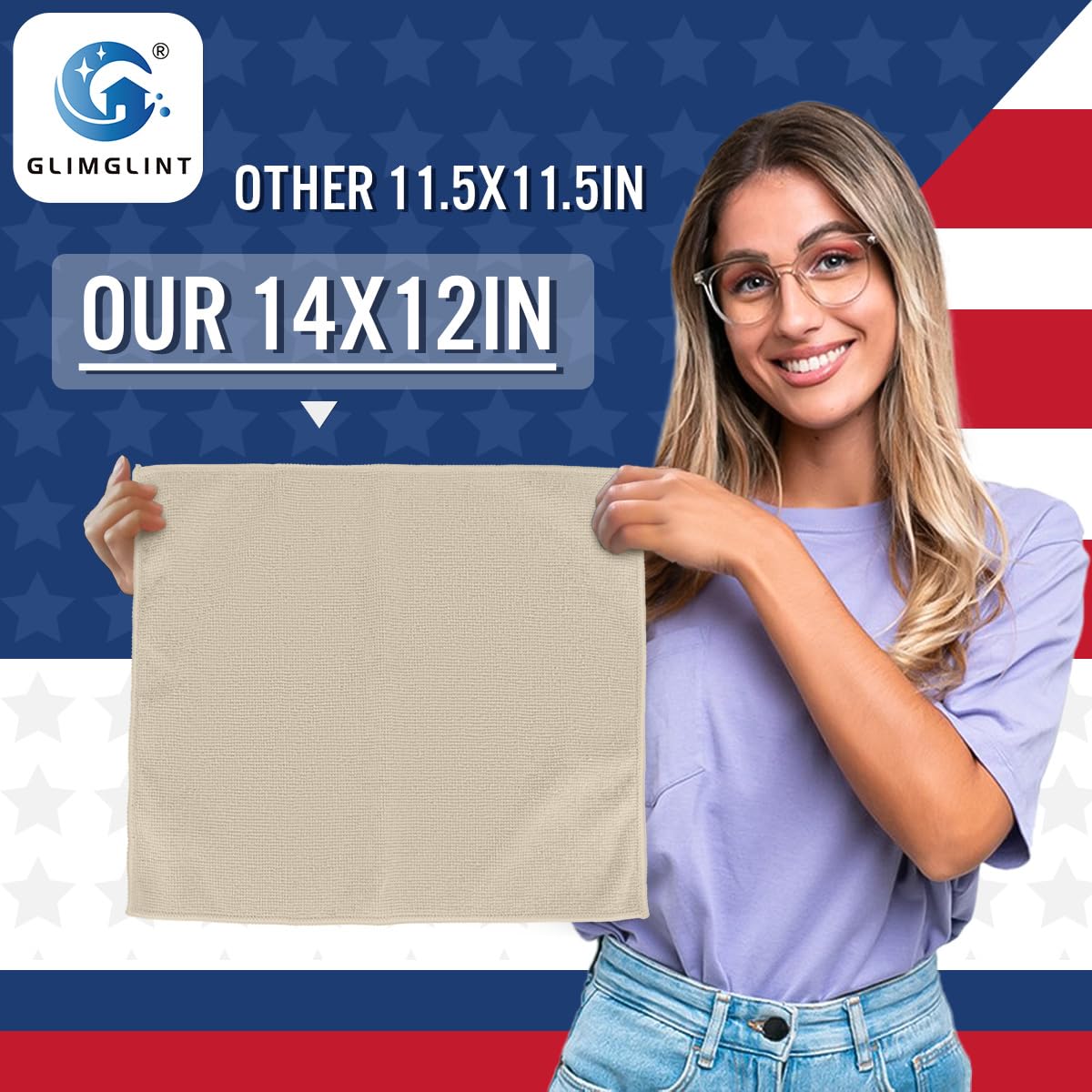 Microfiber Cleaning Cloth (12 Count)