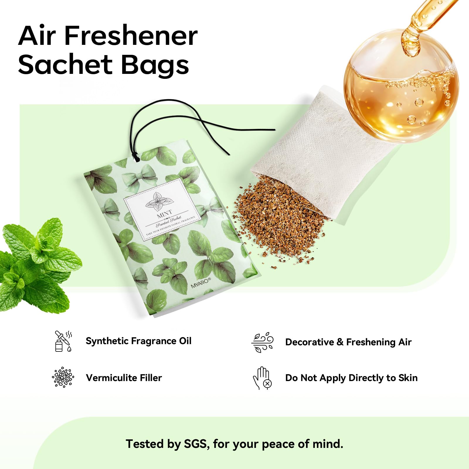 20Pcs Peppermint Scented Sachets (20 Count)