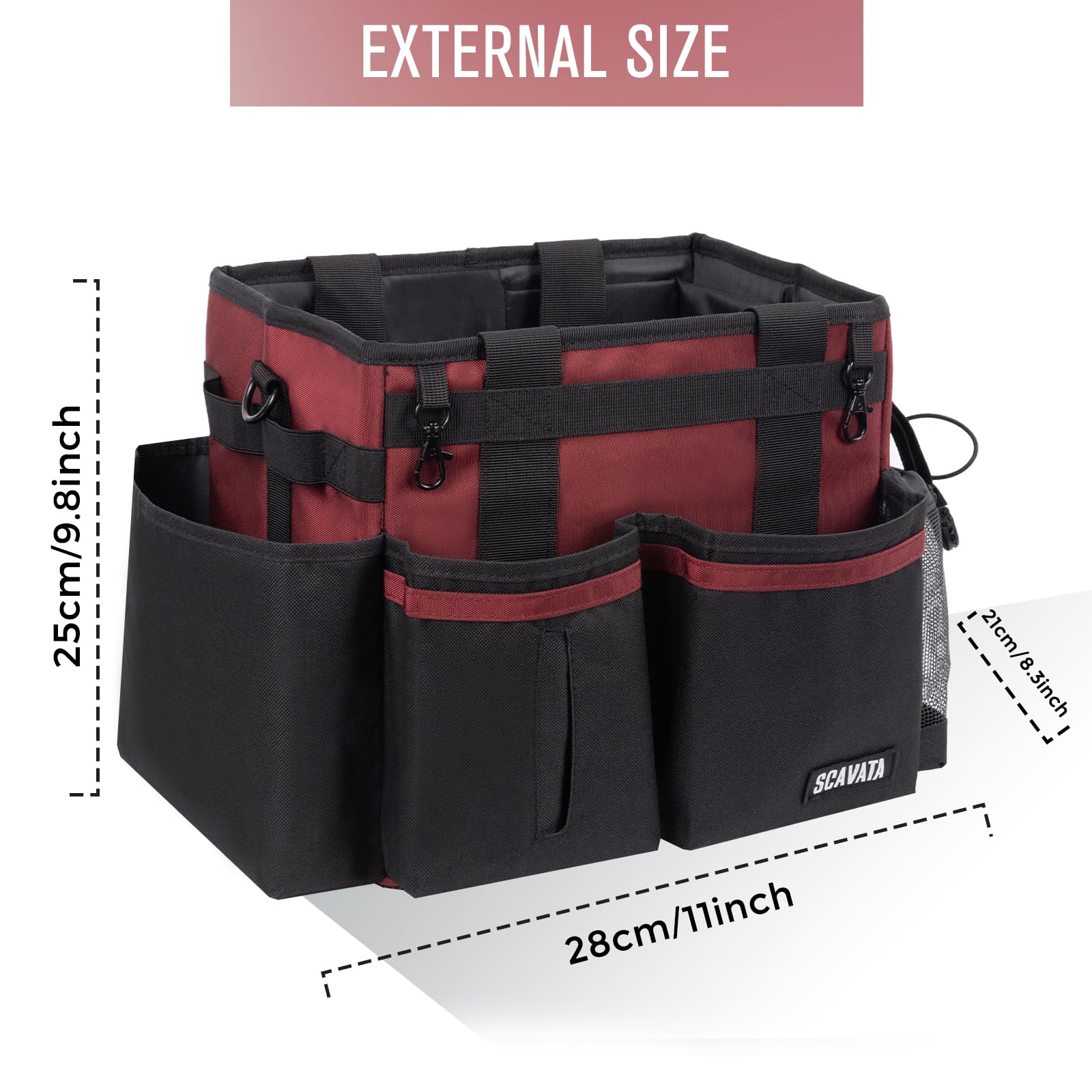 Compact Wearable Cleaning Caddy with Handle & Shoulder Straps