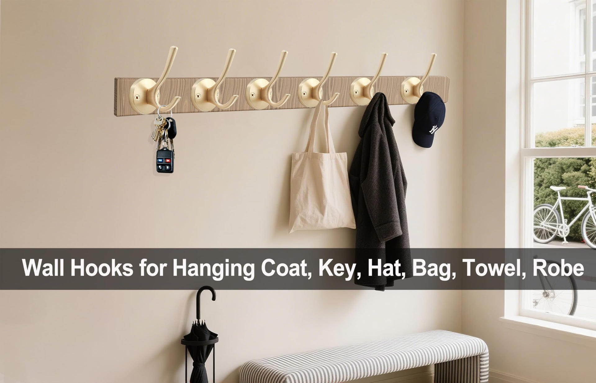 Gold Wall Hooks